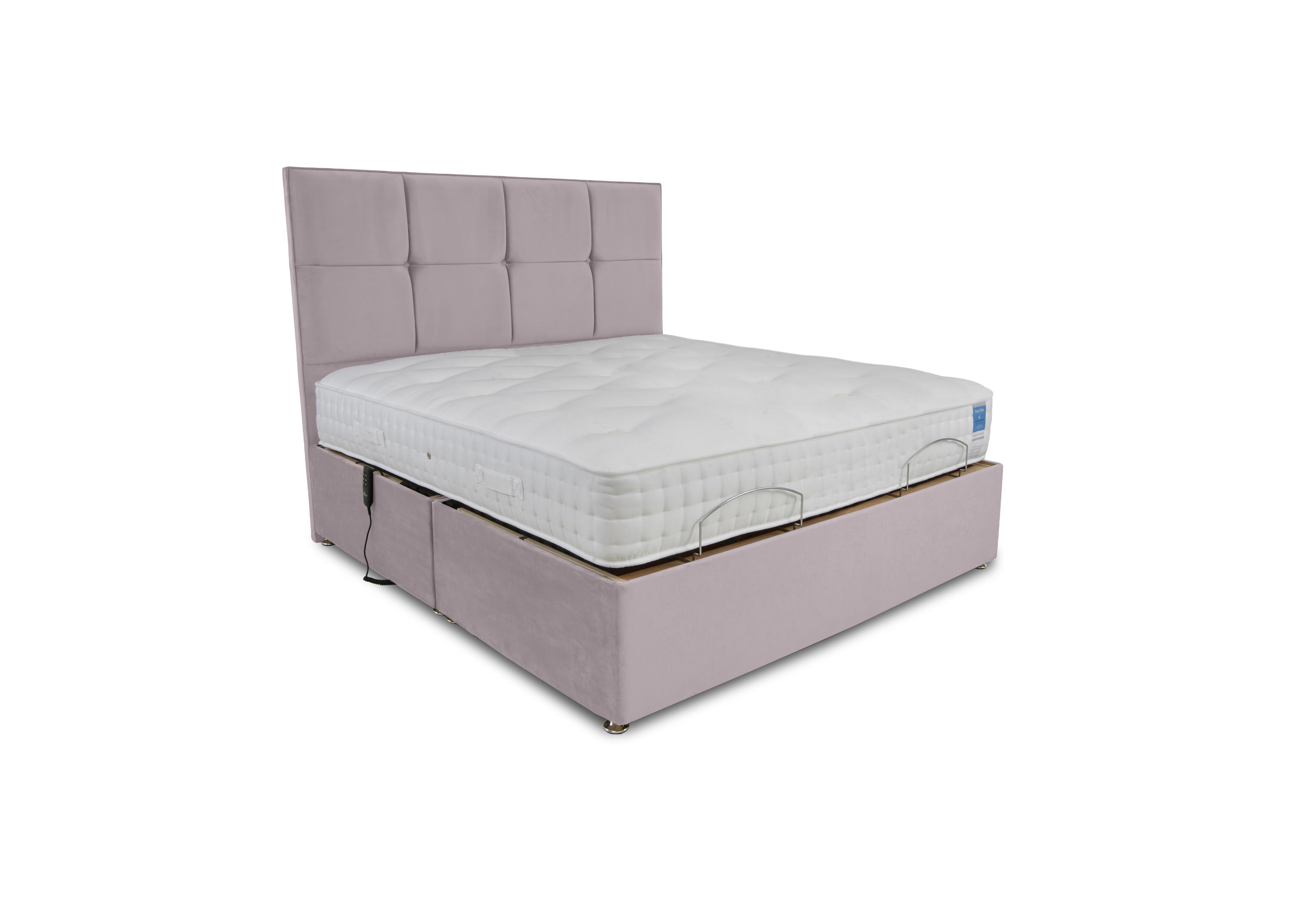 Natural Comfort Adjustable Divan Set in Plush Lilac on Furniture Village