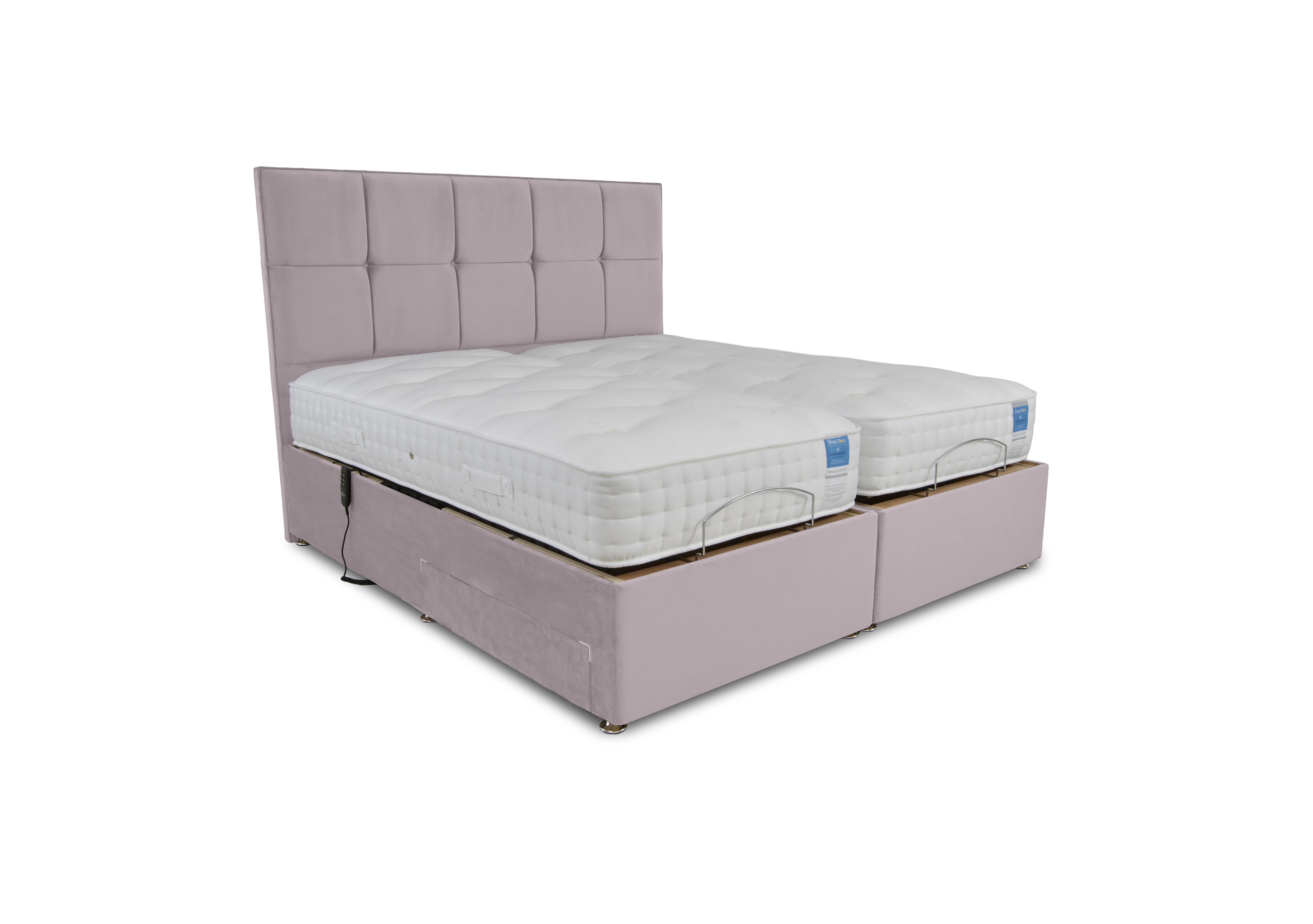 Natural Comfort Adjustable Divan Set in Plush Lilac on Furniture Village