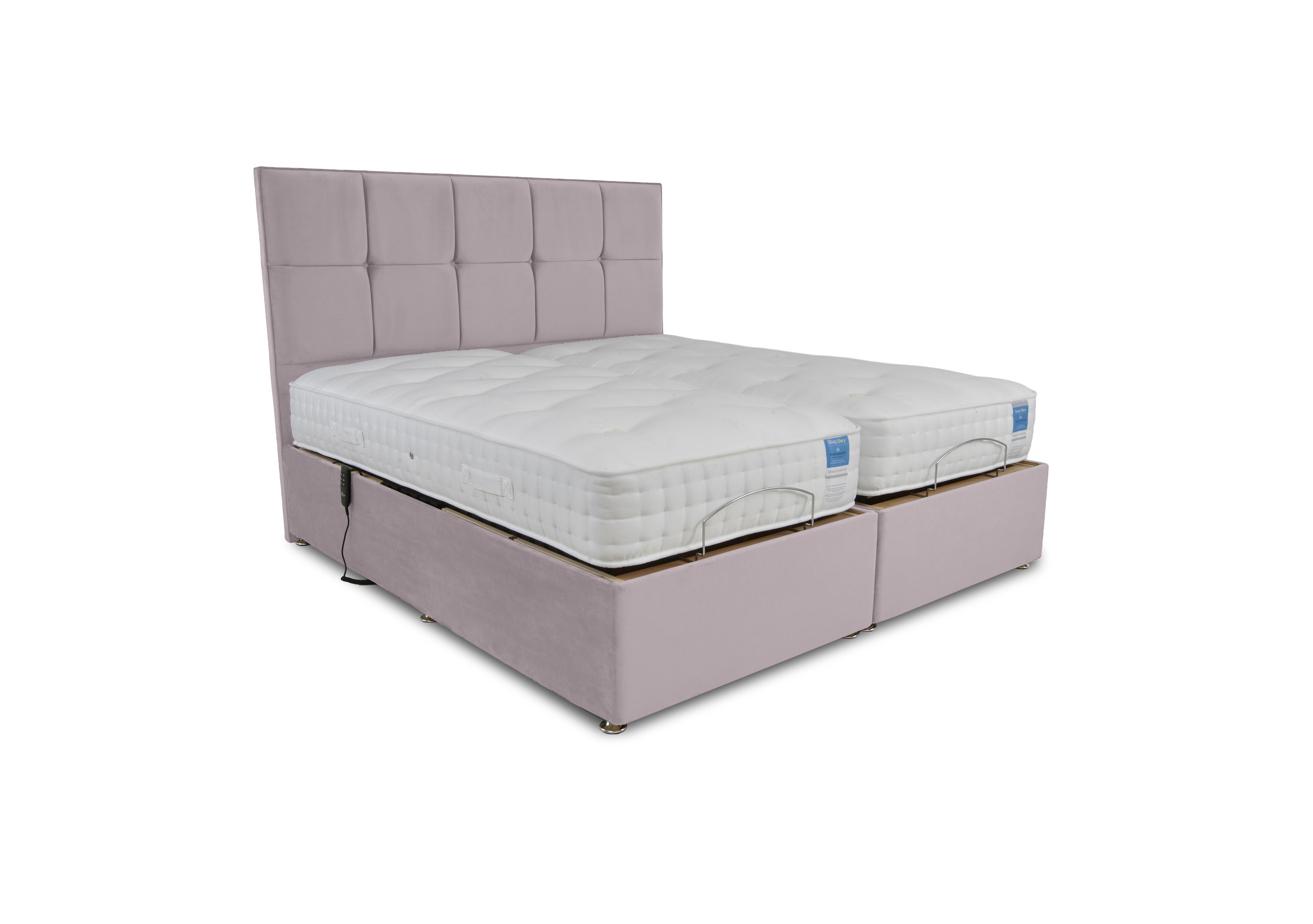 Natural Comfort Adjustable Divan Set in Plush Lilac on Furniture Village