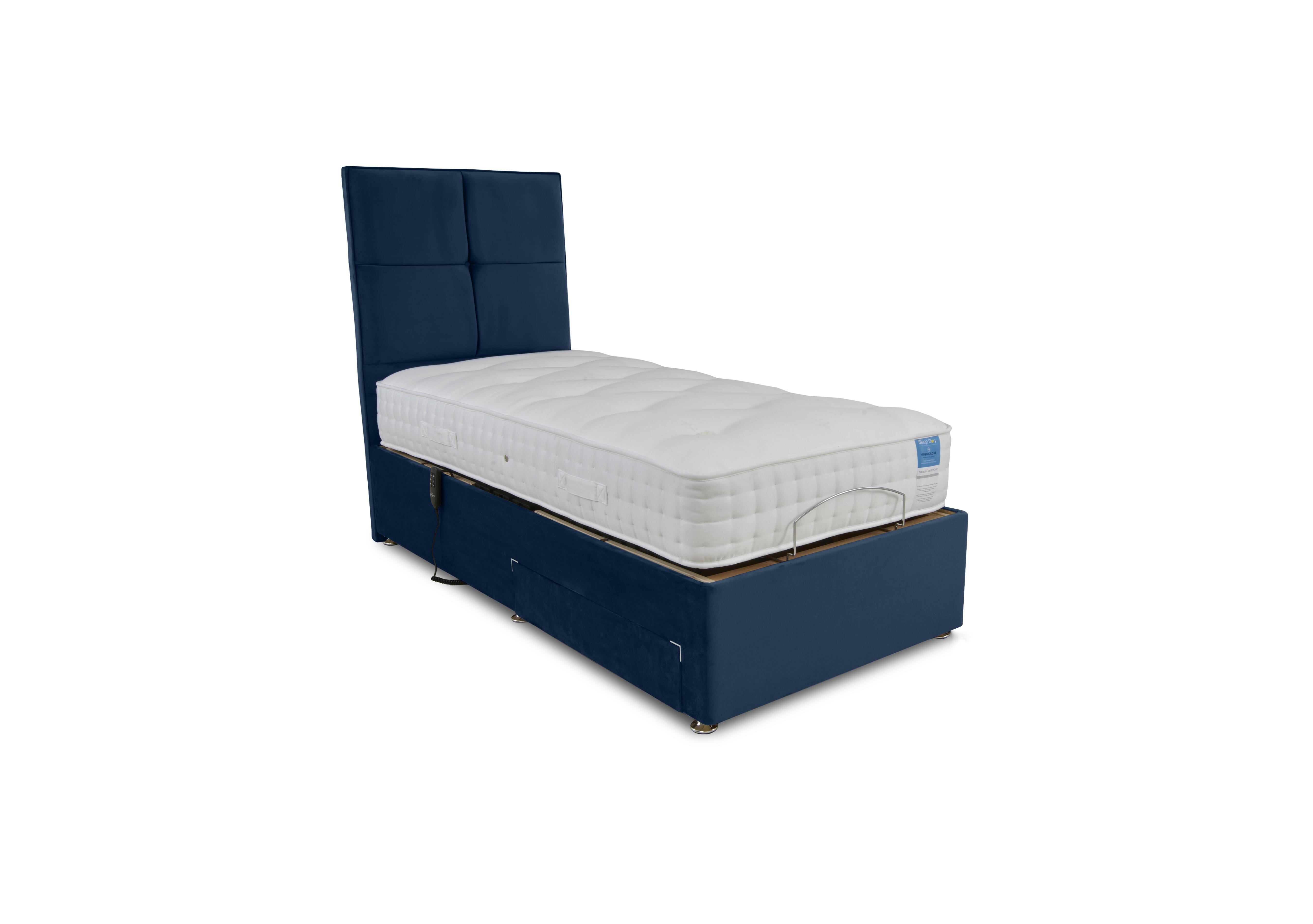 Natural Comfort Adjustable Divan Set in Plush Pacific on Furniture Village