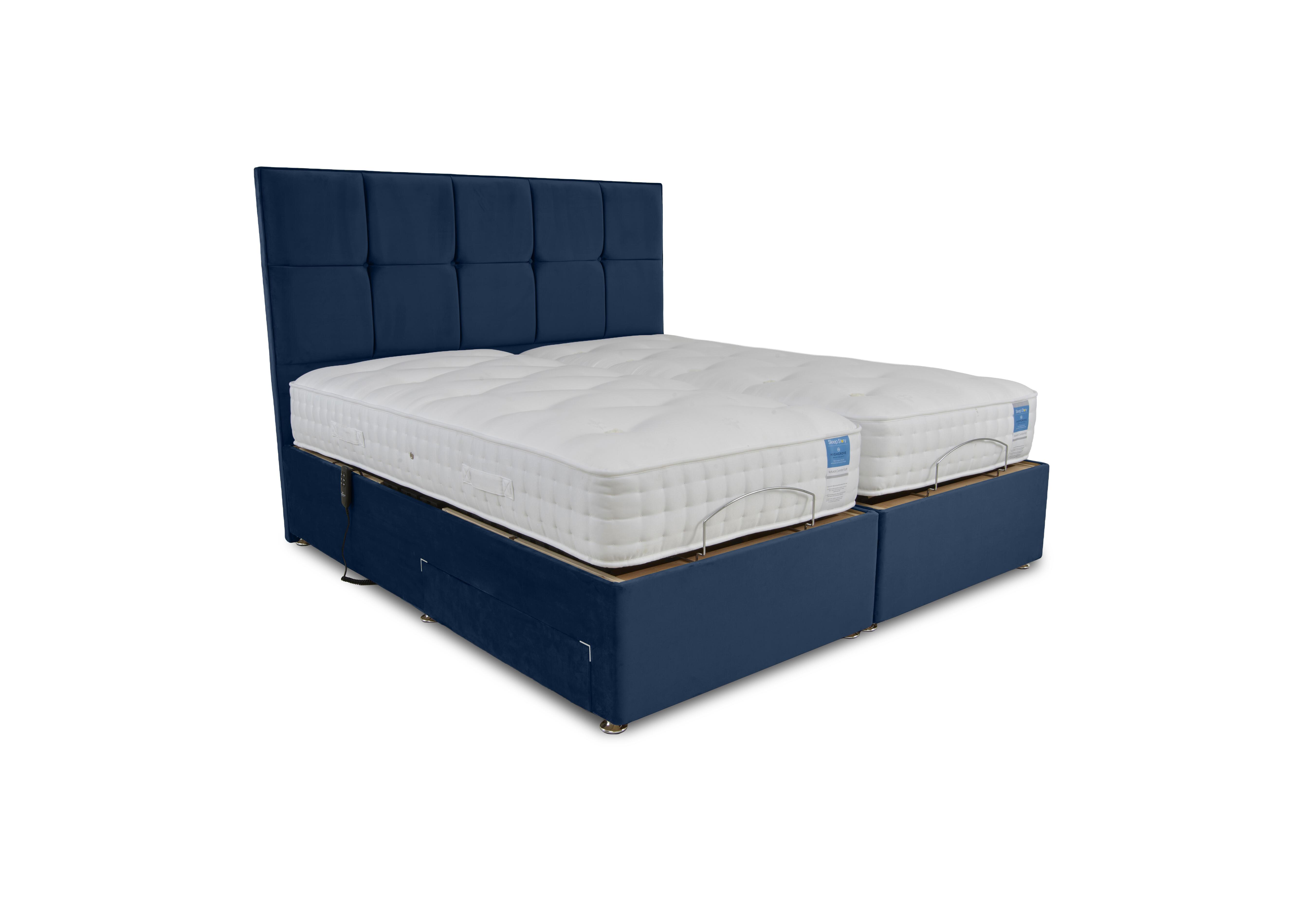 Natural Comfort Adjustable Divan Set in Plush Pacific on Furniture Village