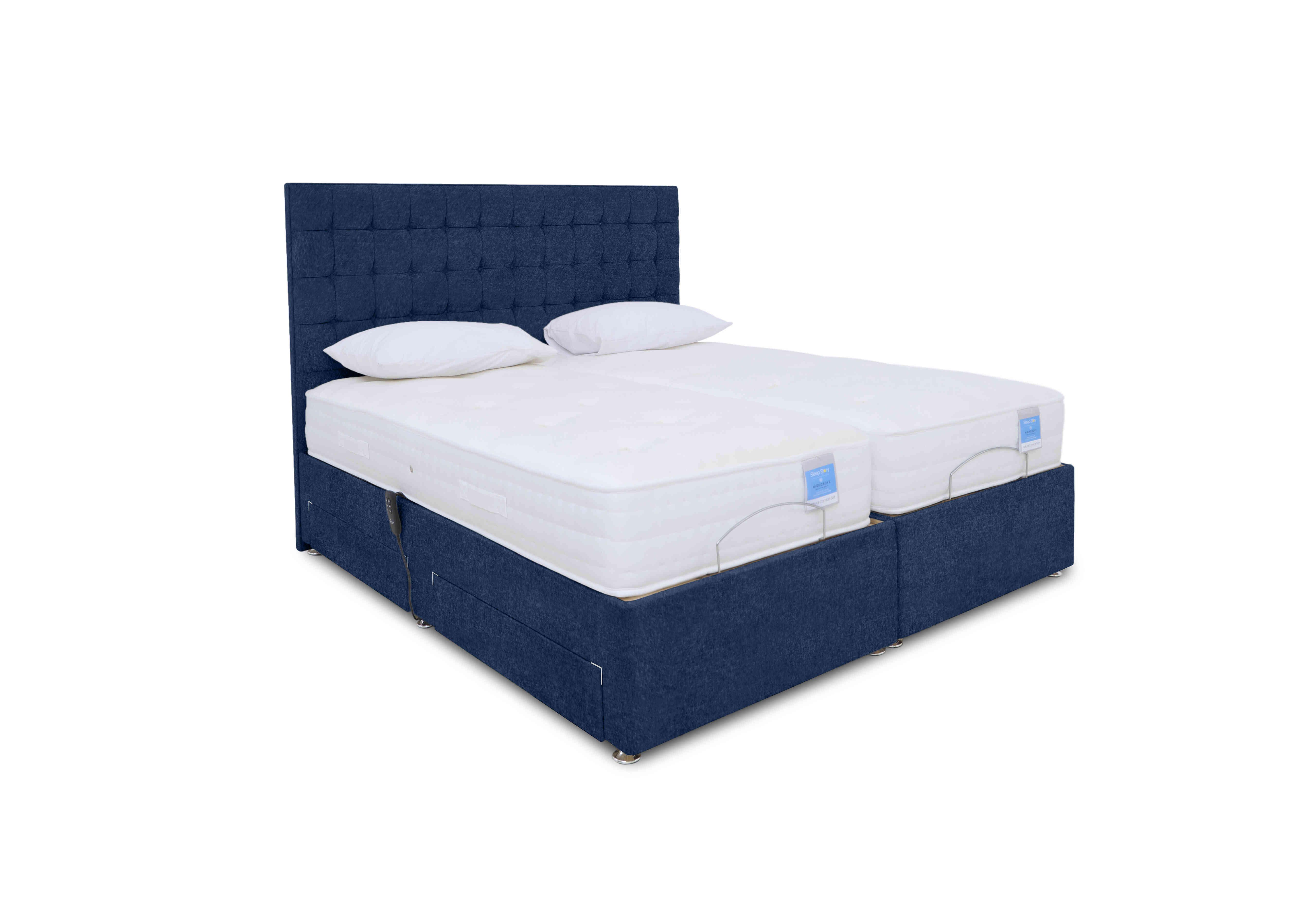 Natural Comfort Adjustable Divan Bed in Venice Marine on Furniture Village
