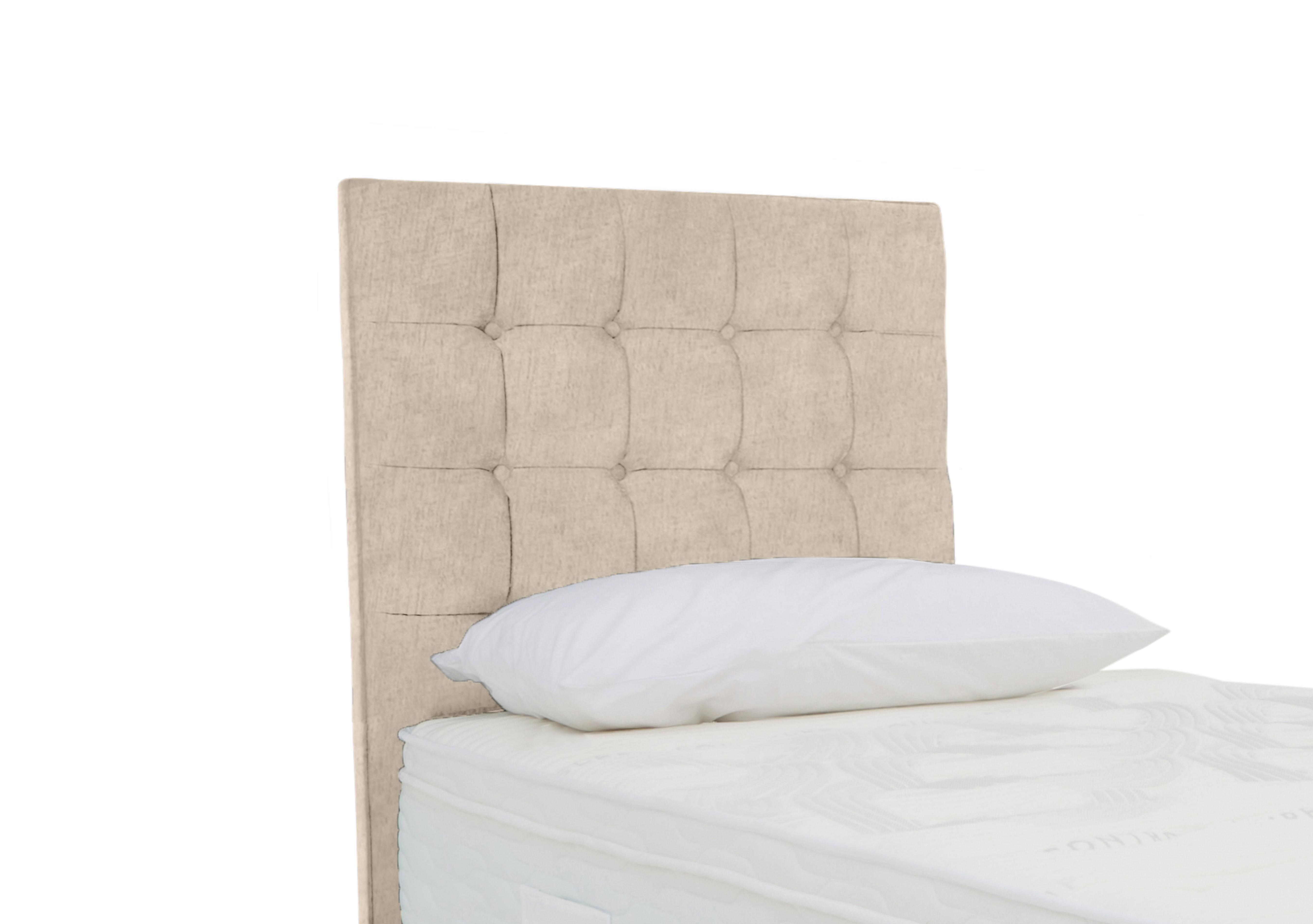 Dice Floor Standing Headboard in Lace Ivory on Furniture Village