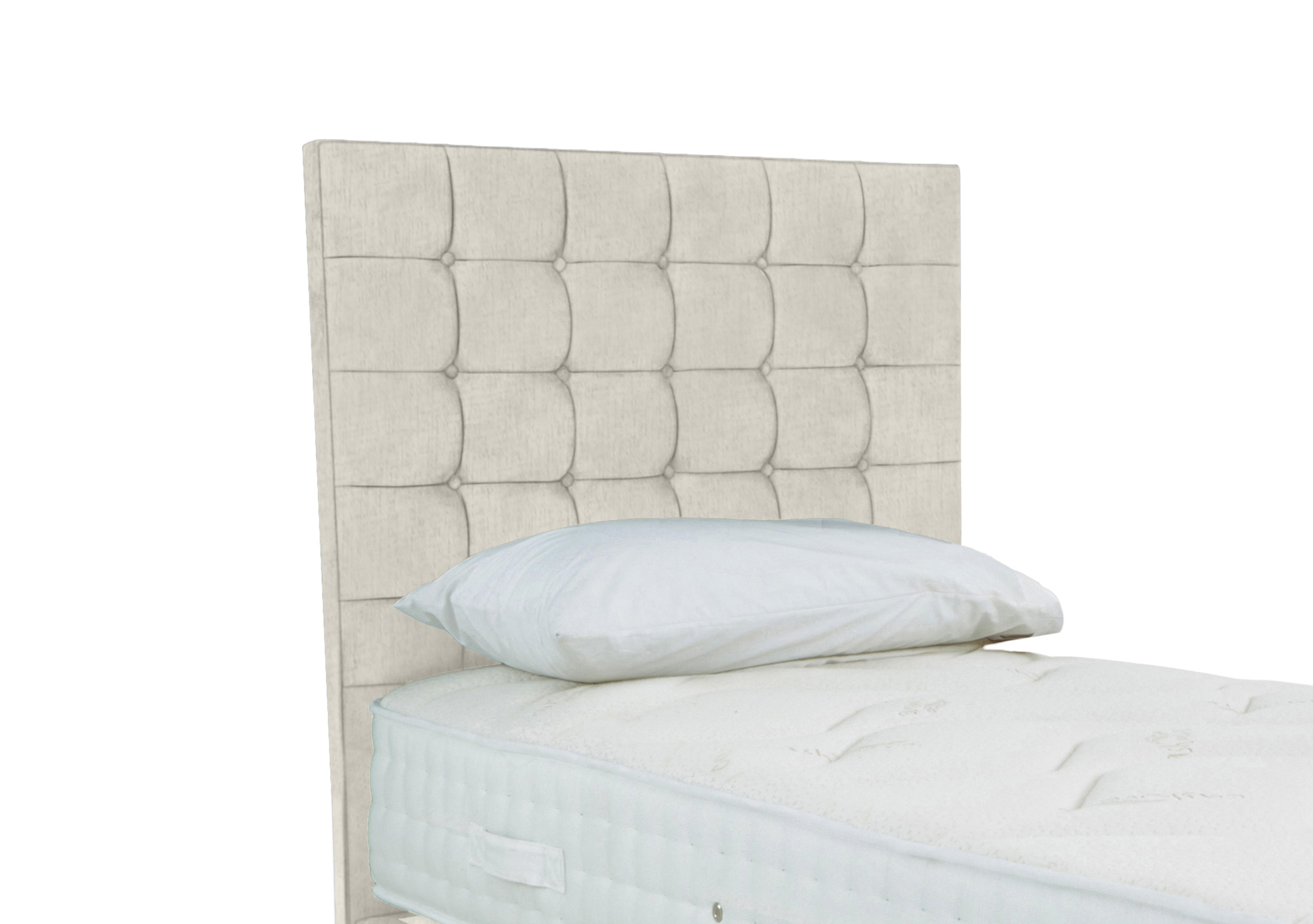 Dice Floor Standing Headboard in Lace Ivory on Furniture Village