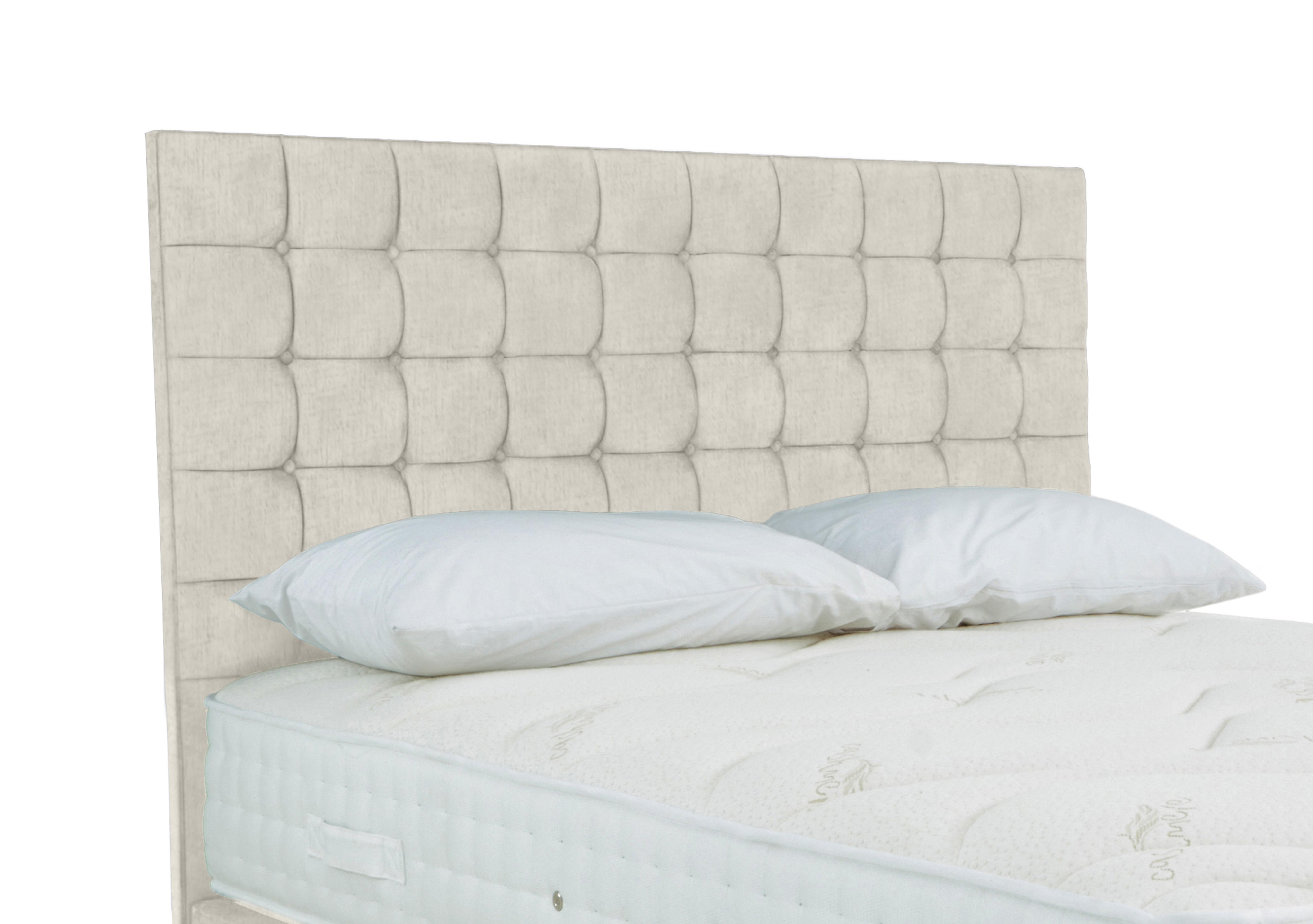 Dice Floor Standing Headboard in Lace Ivory on Furniture Village