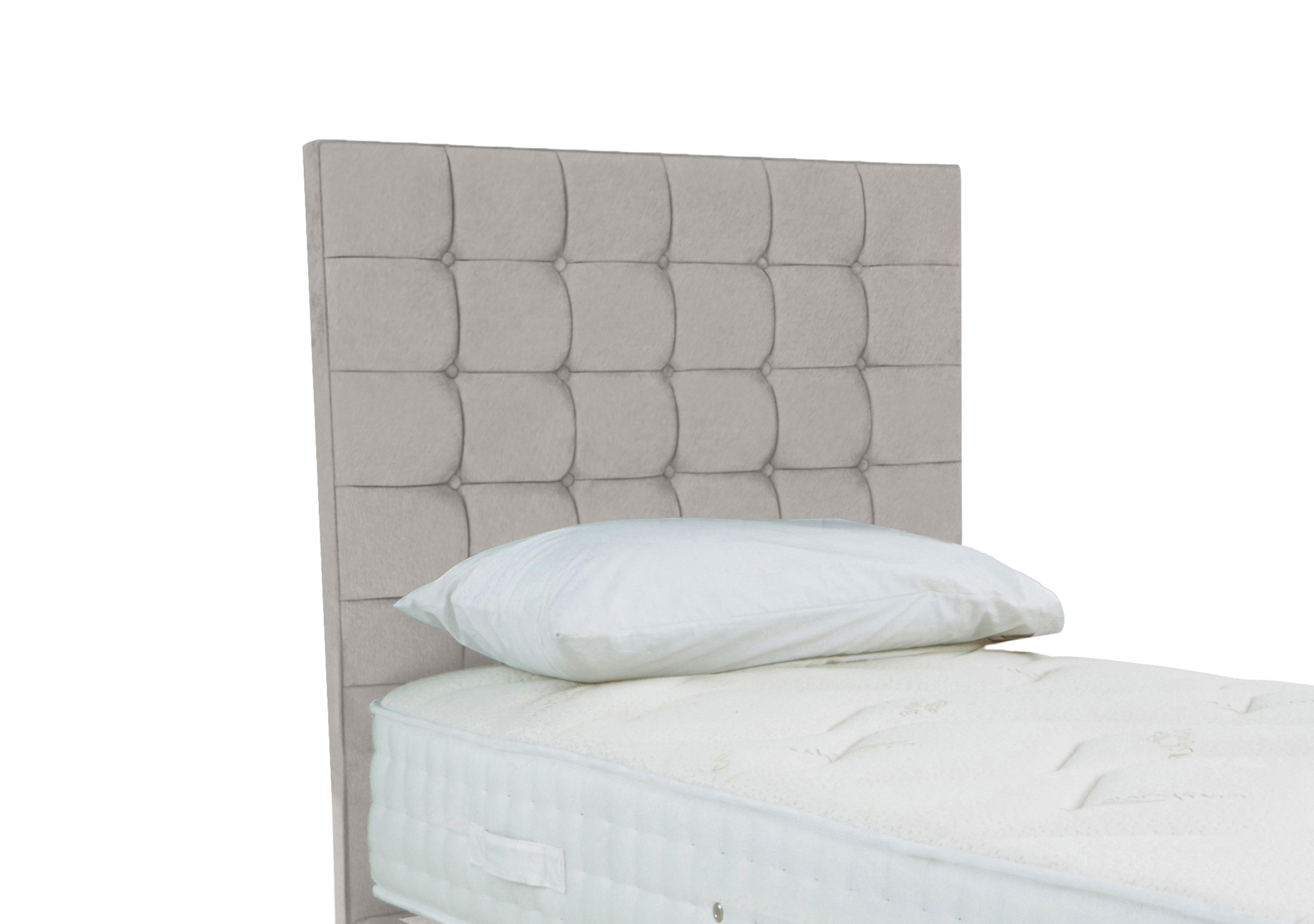Dice Floor Standing Headboard in Milan Stone on Furniture Village