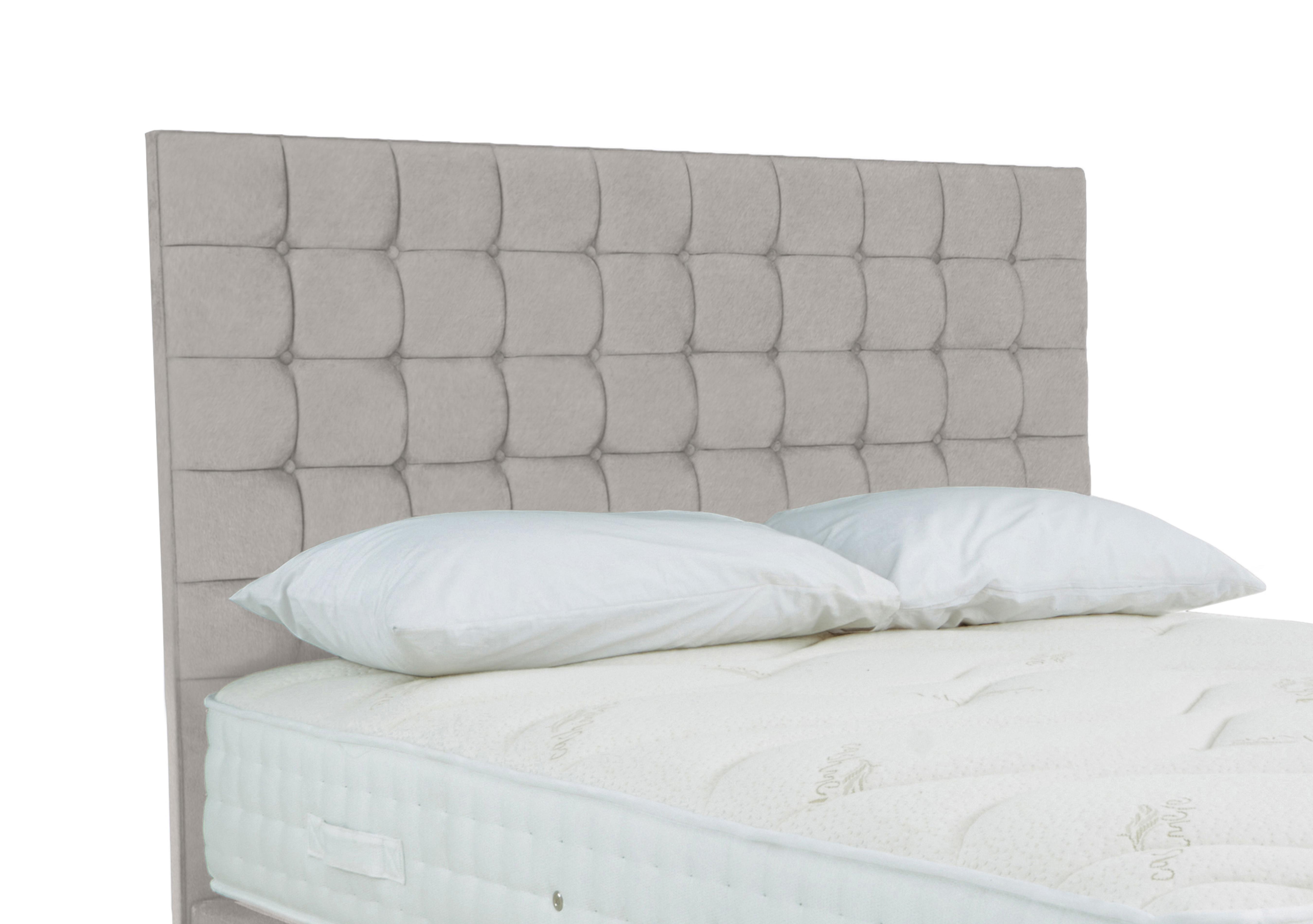 Dice Floor Standing Headboard in Milan Stone on Furniture Village