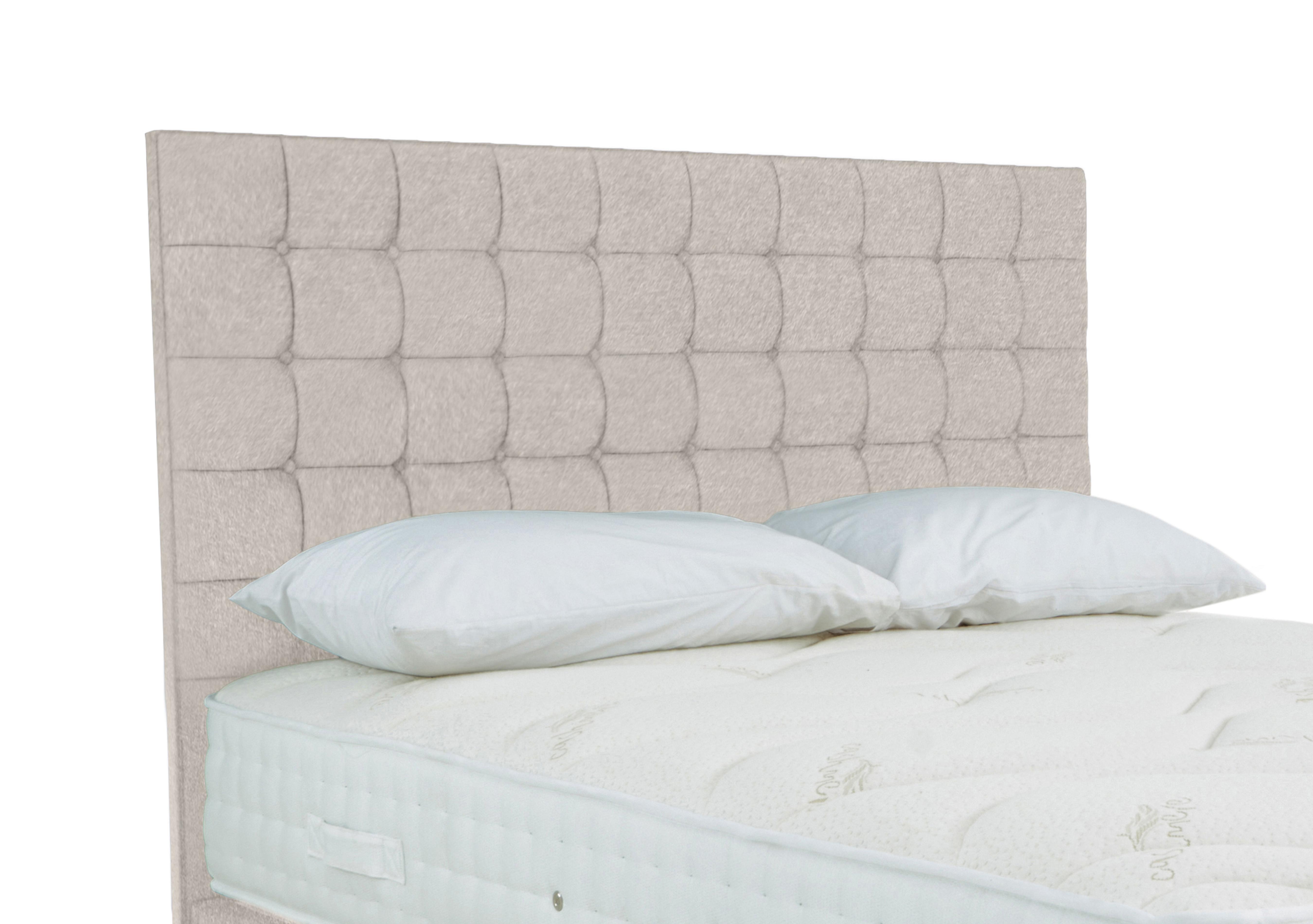 Dice Floor Standing Headboard in Venice Mink on Furniture Village
