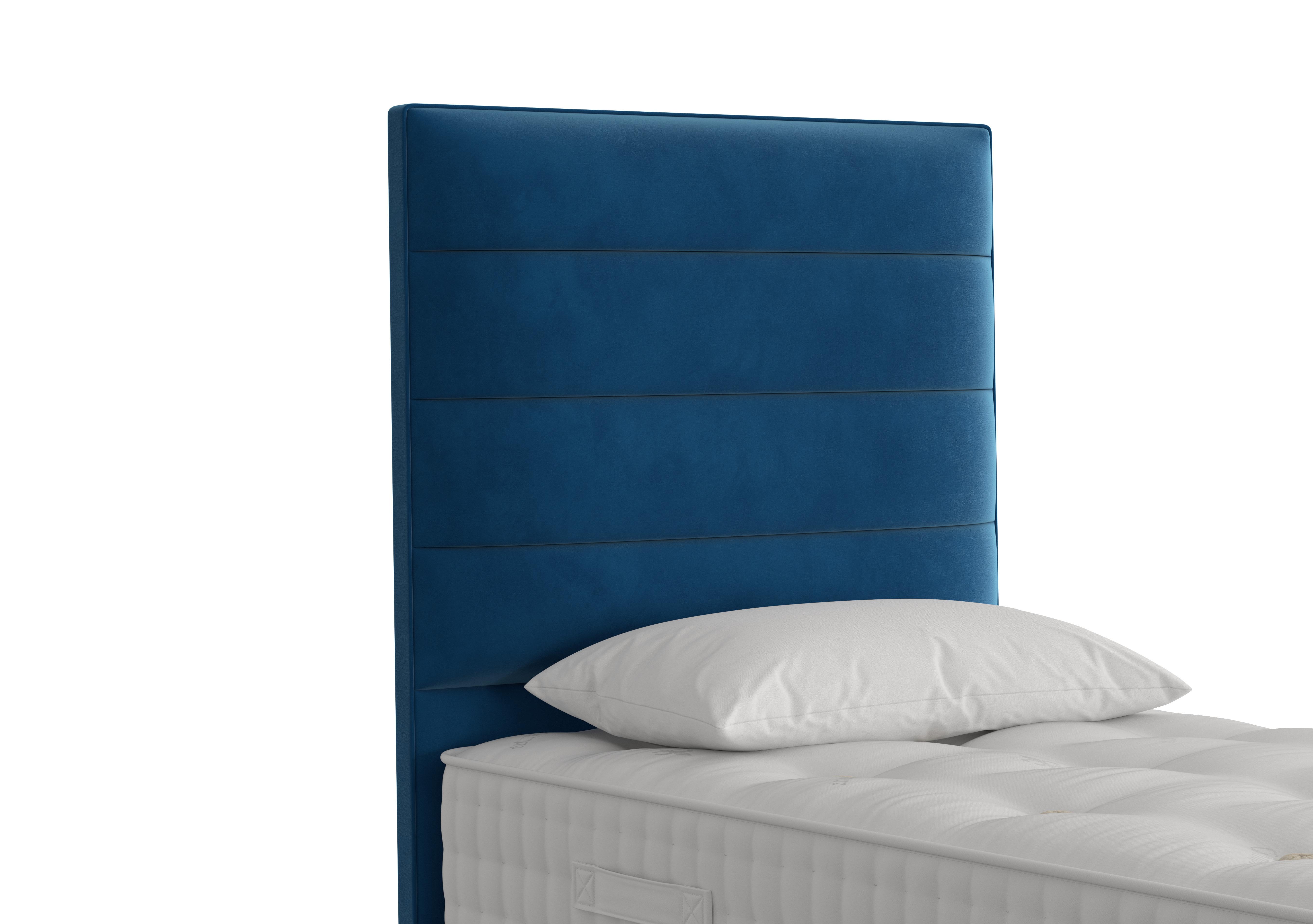 Horizon Floor Standing Headboard in Plush Pacific on Furniture Village