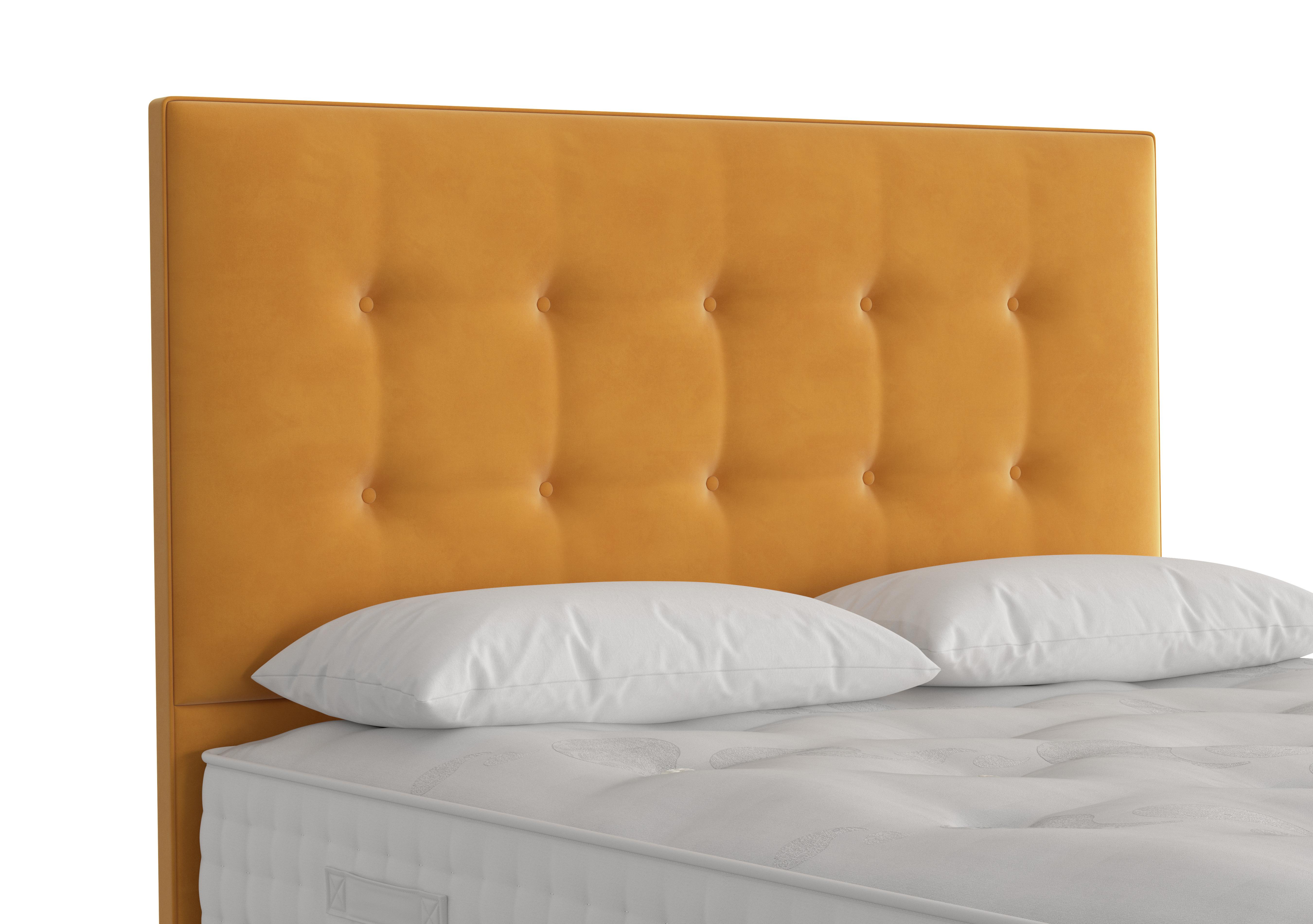 Reef Floor Standing Headboard in Plush Corn on Furniture Village