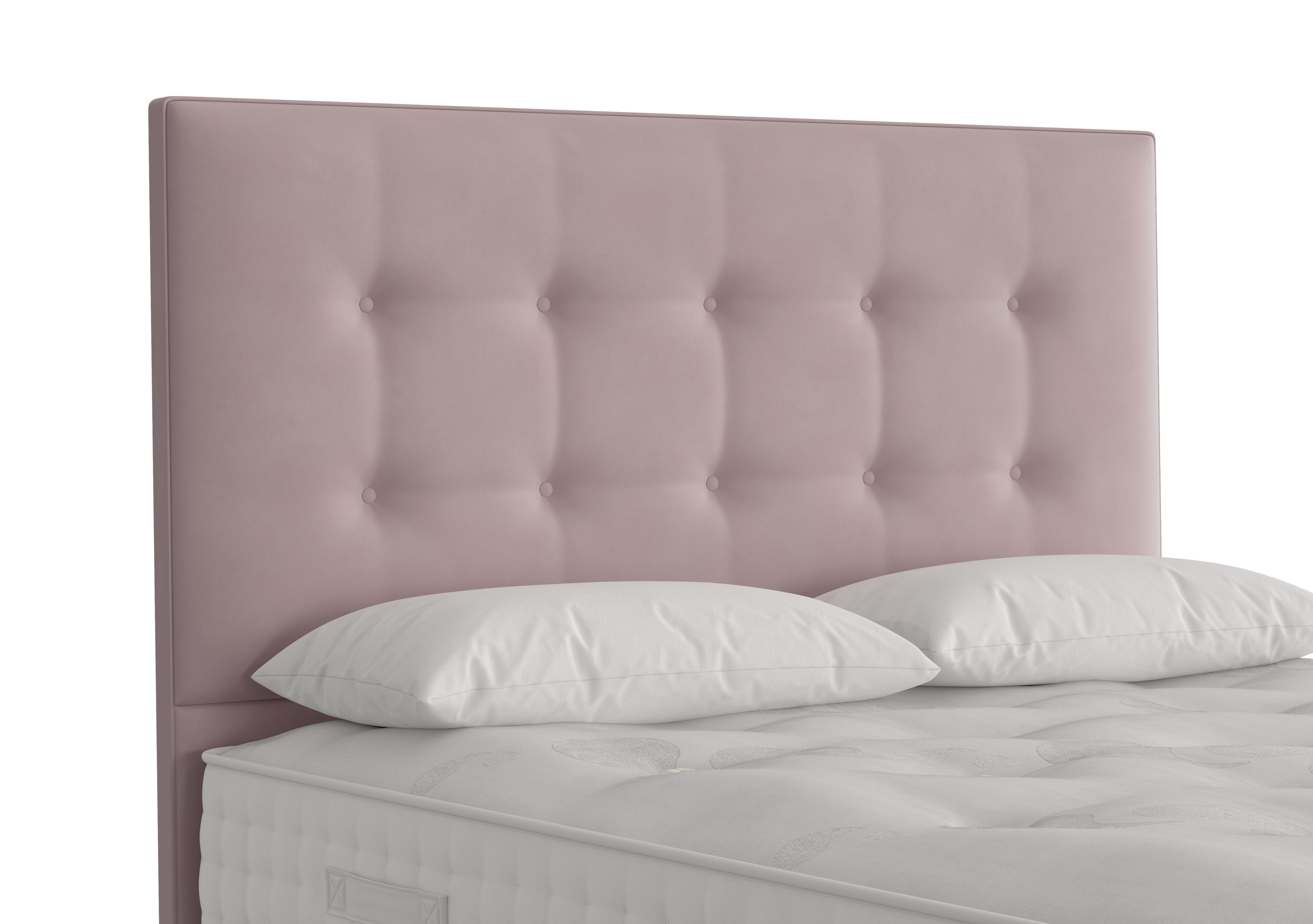 Reef Floor Standing Headboard in Plush Lilac on Furniture Village