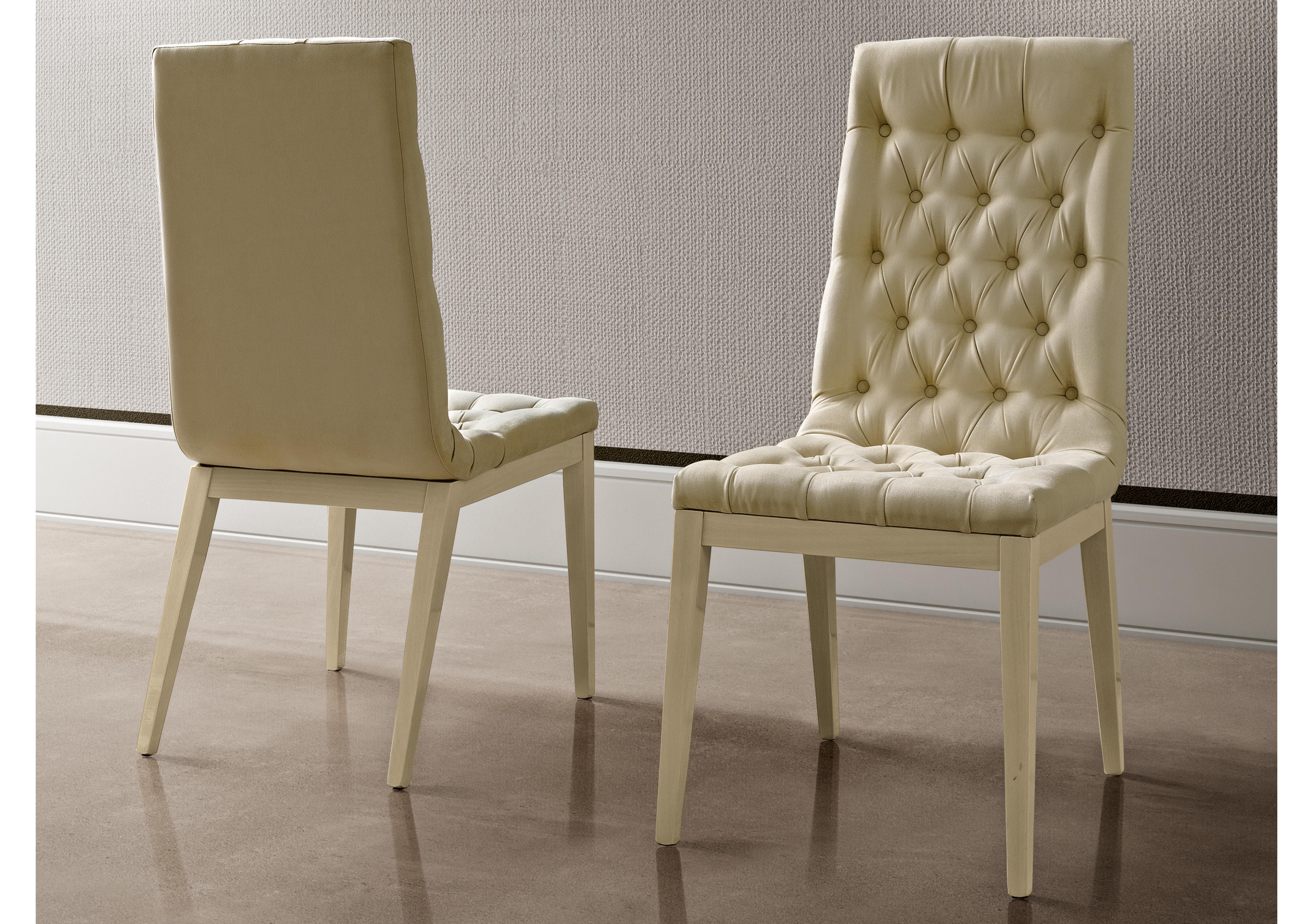 Palazzo Capitonne Buttoned Dining Chair in Sand Birch in  on Furniture Village