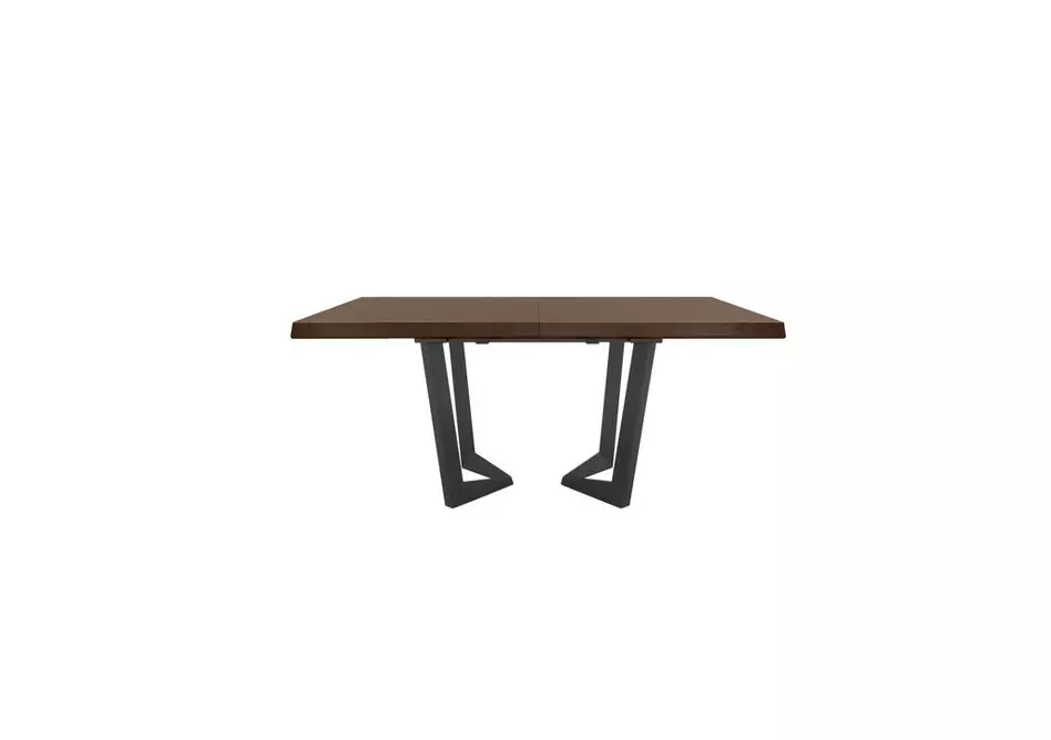 Palazzo 200cm Extending Dining Table in Dark Walnut with 4 Capitonne Buttoned Dining Chairs