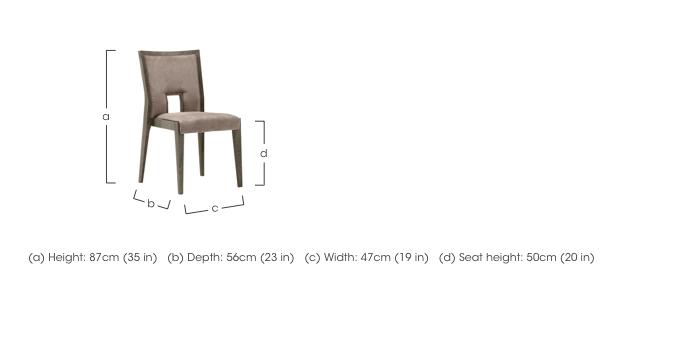 Palazzo Ambra Dining Chair in Sand Birch in  on Furniture Village