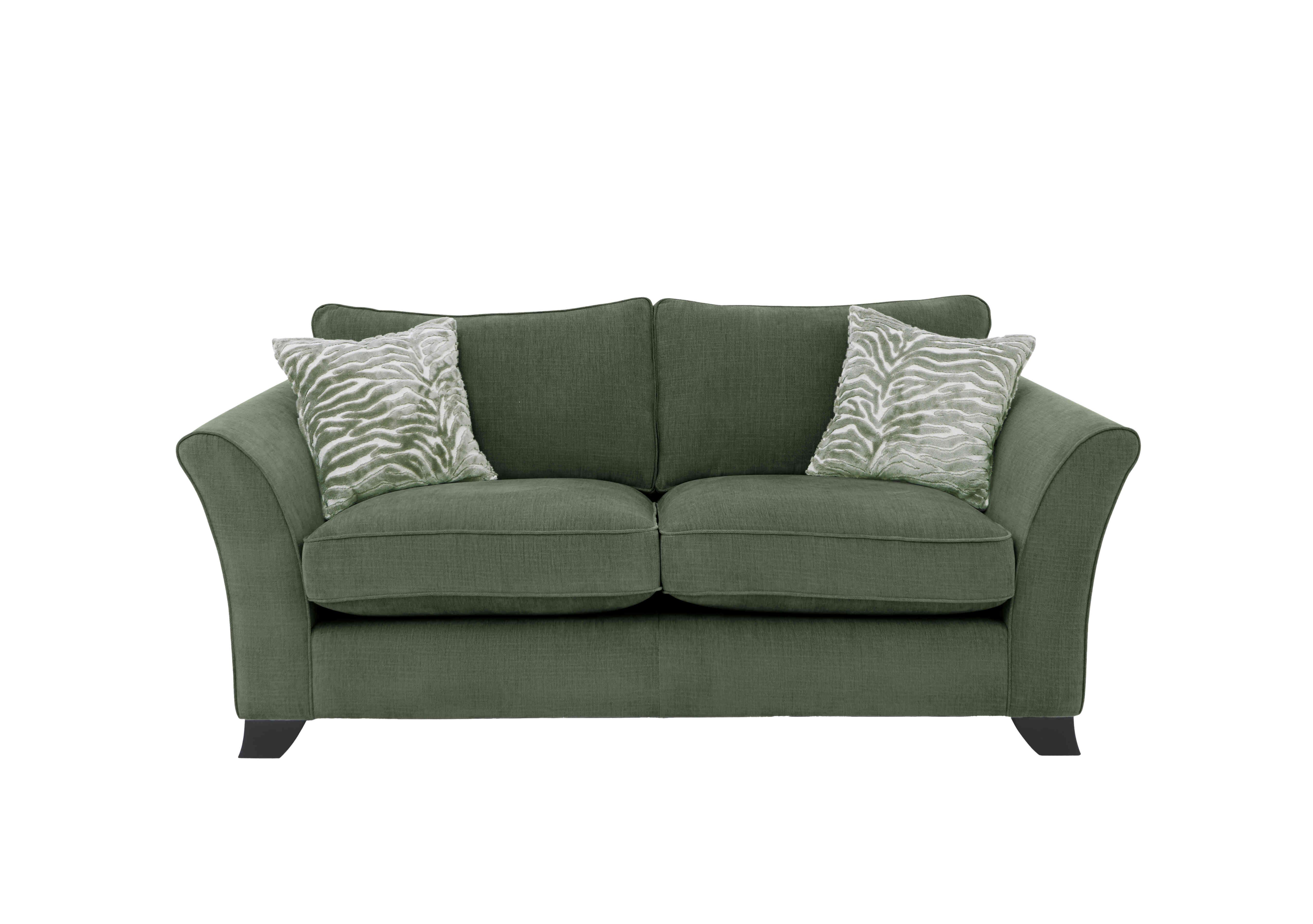 Sasha 3 Seater Classic Back Sofa Bed in Zara Moss on Furniture Village