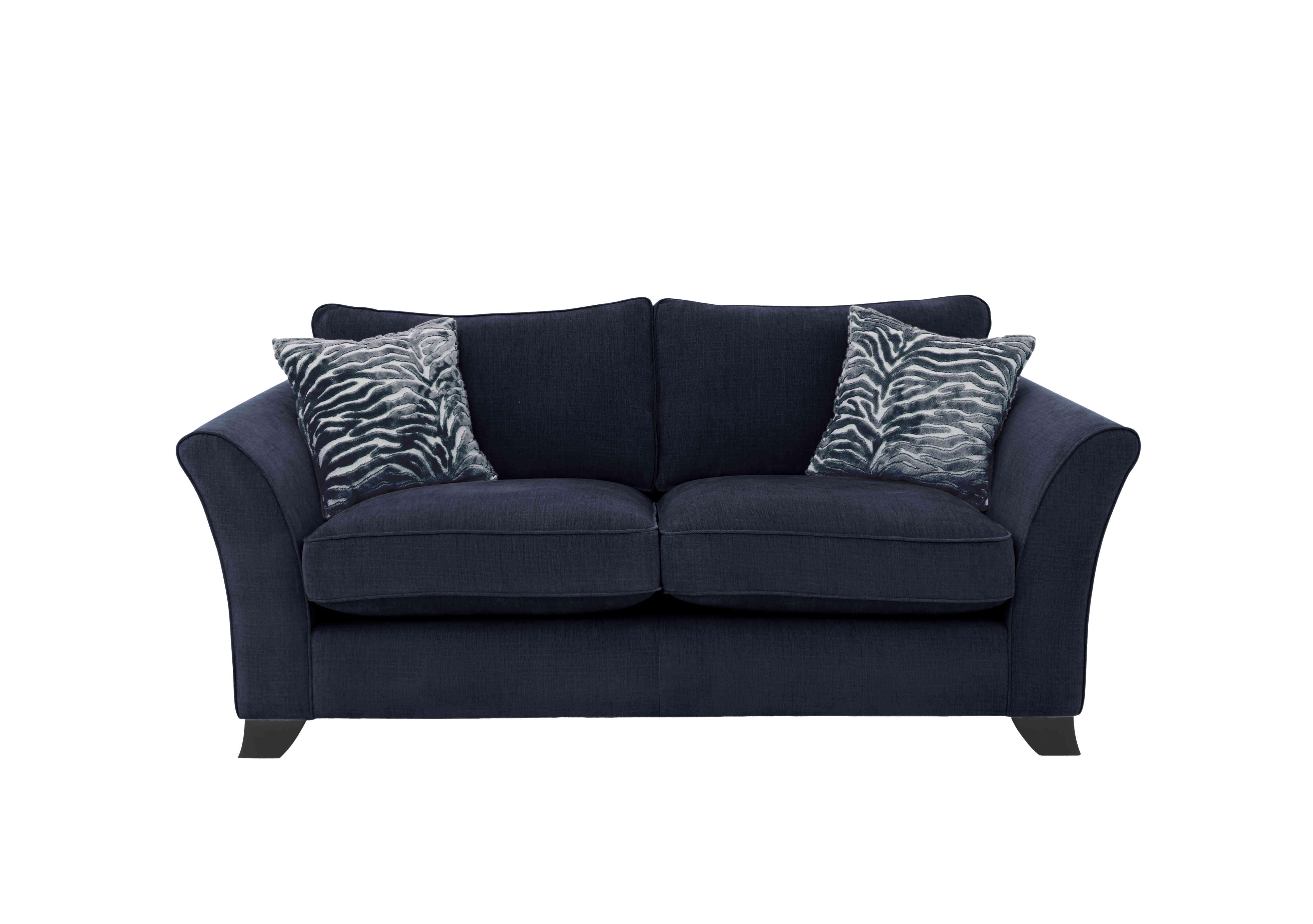 Sasha 3 Seater Classic Back Sofa Bed in Zara Navy on Furniture Village