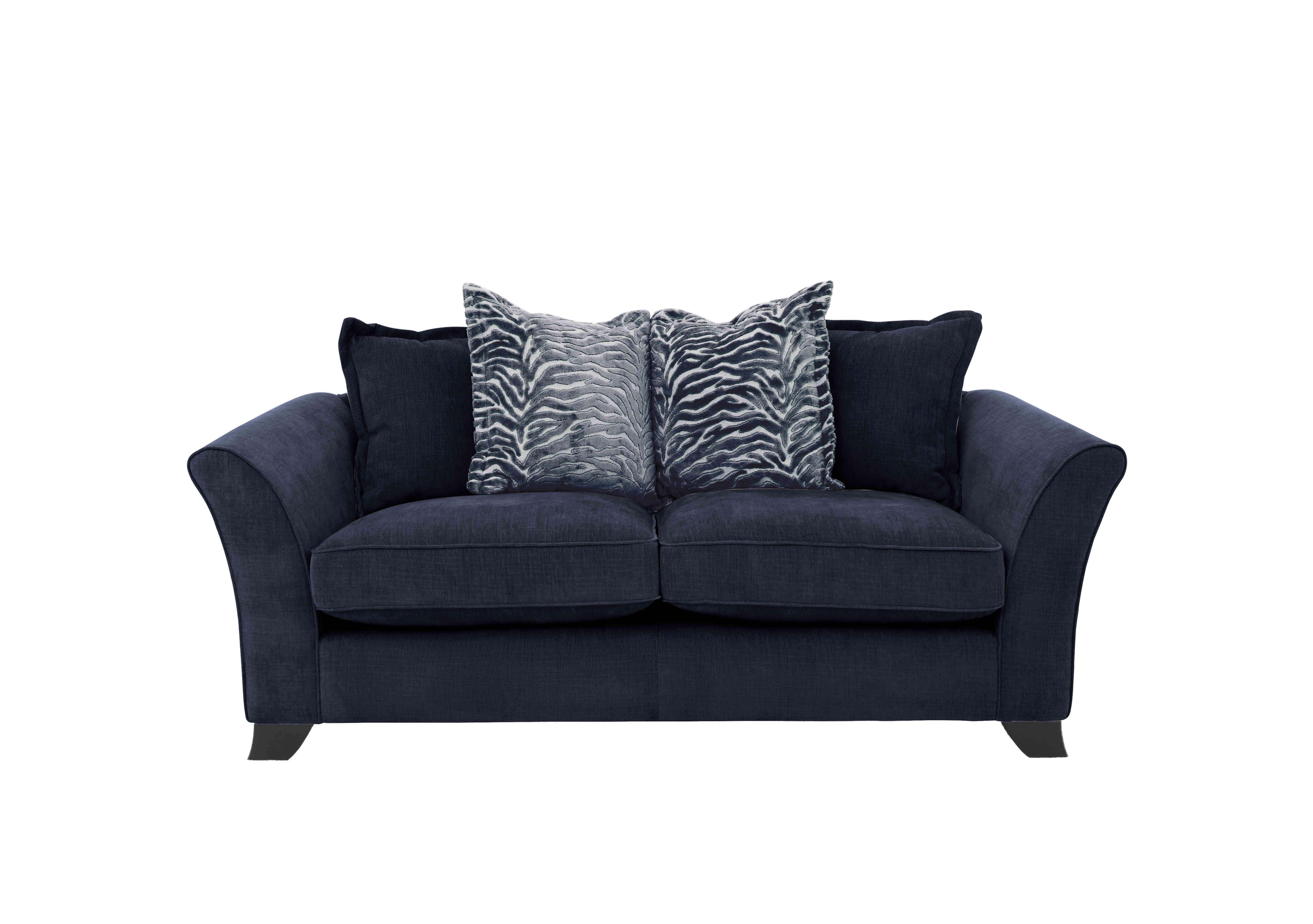 Sasha 3 Seater Scatter Back Sofa Bed in Zara Navy on Furniture Village