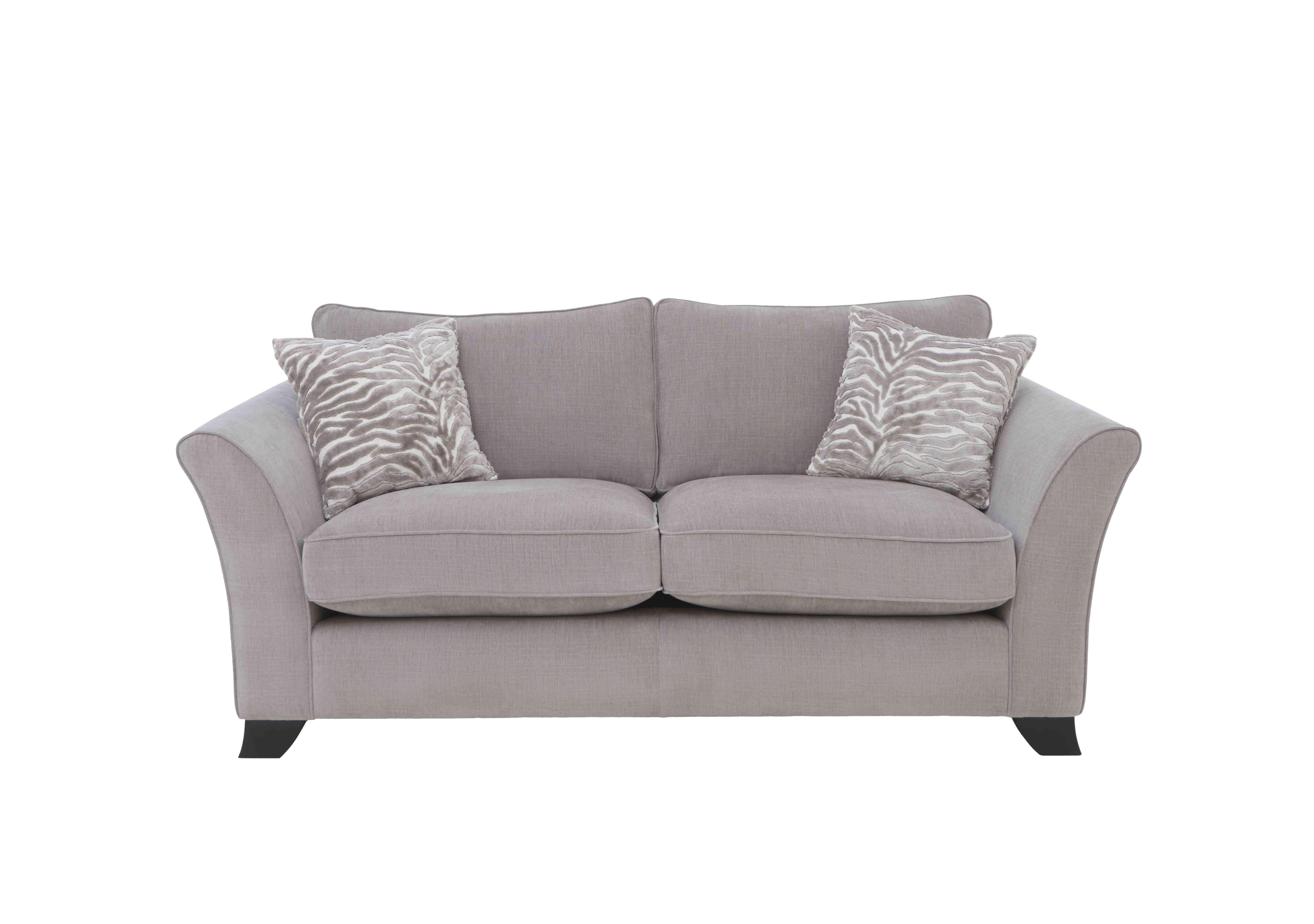 Sasha 3 Seater Classic Back Sofa in Zara Mink on Furniture Village