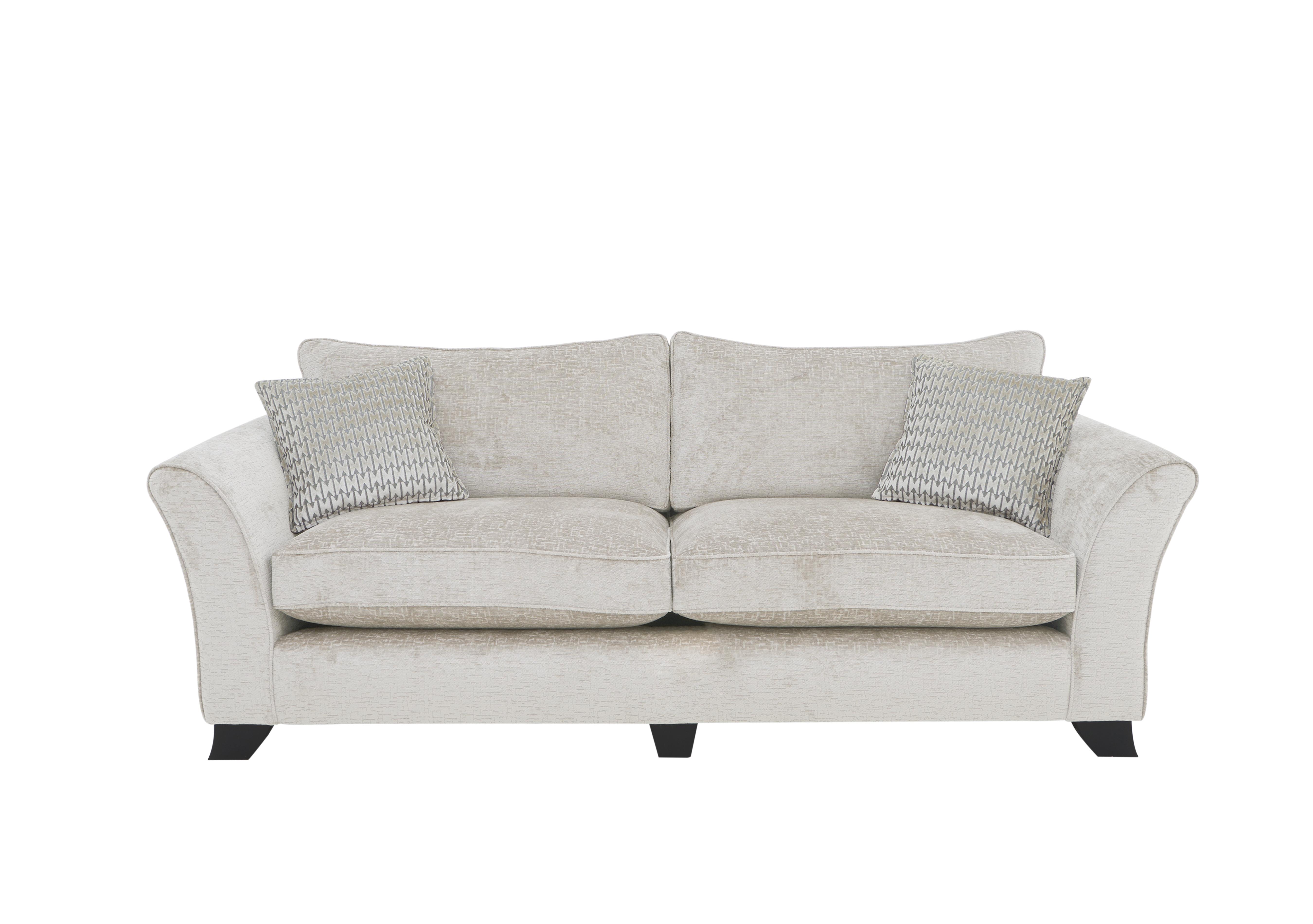 Sasha 4 Seater Classic Back Sofa in Alexandra Natural on Furniture Village