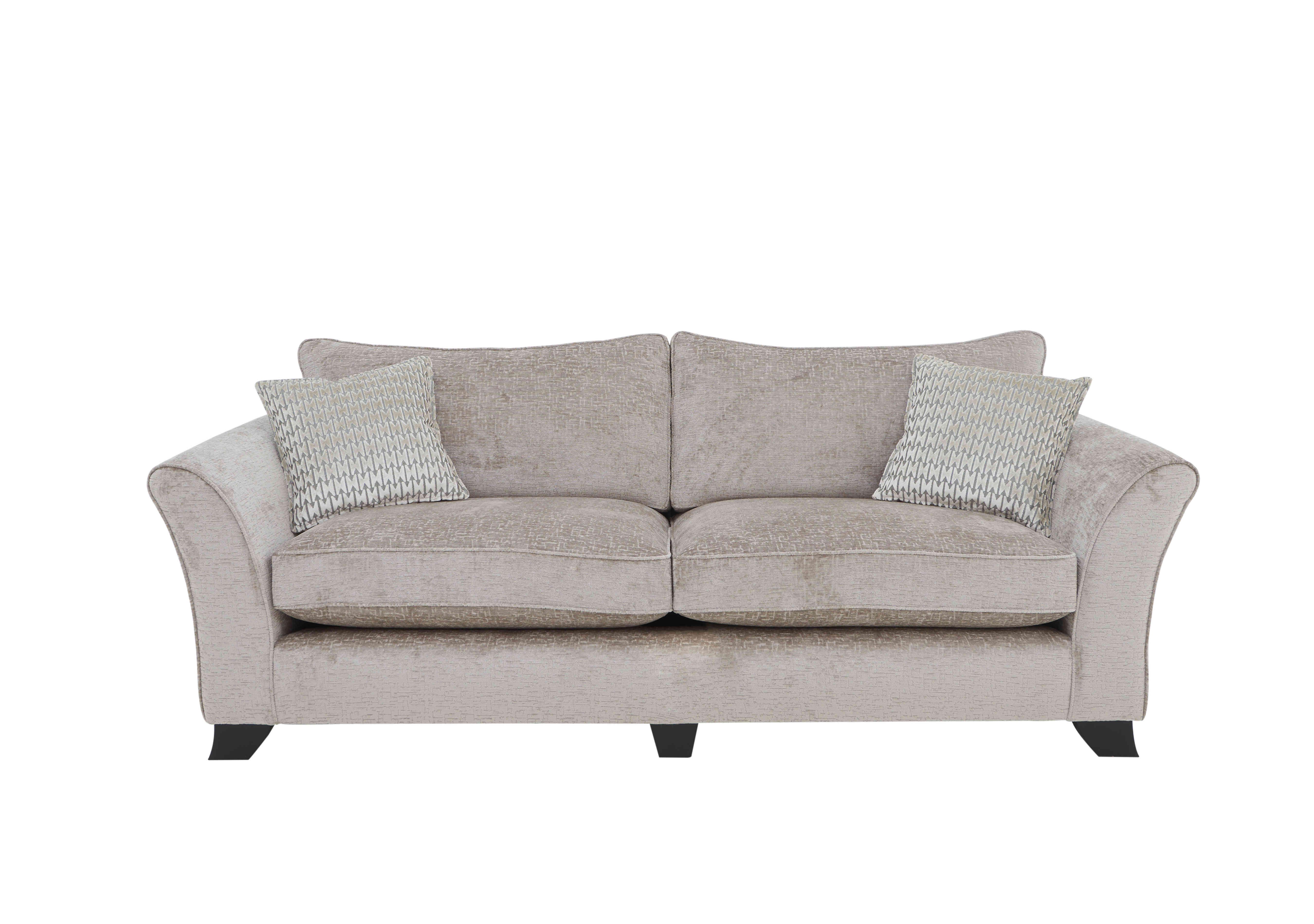 Sasha 4 Seater Classic Back Sofa in Alexandra Truffle on Furniture Village