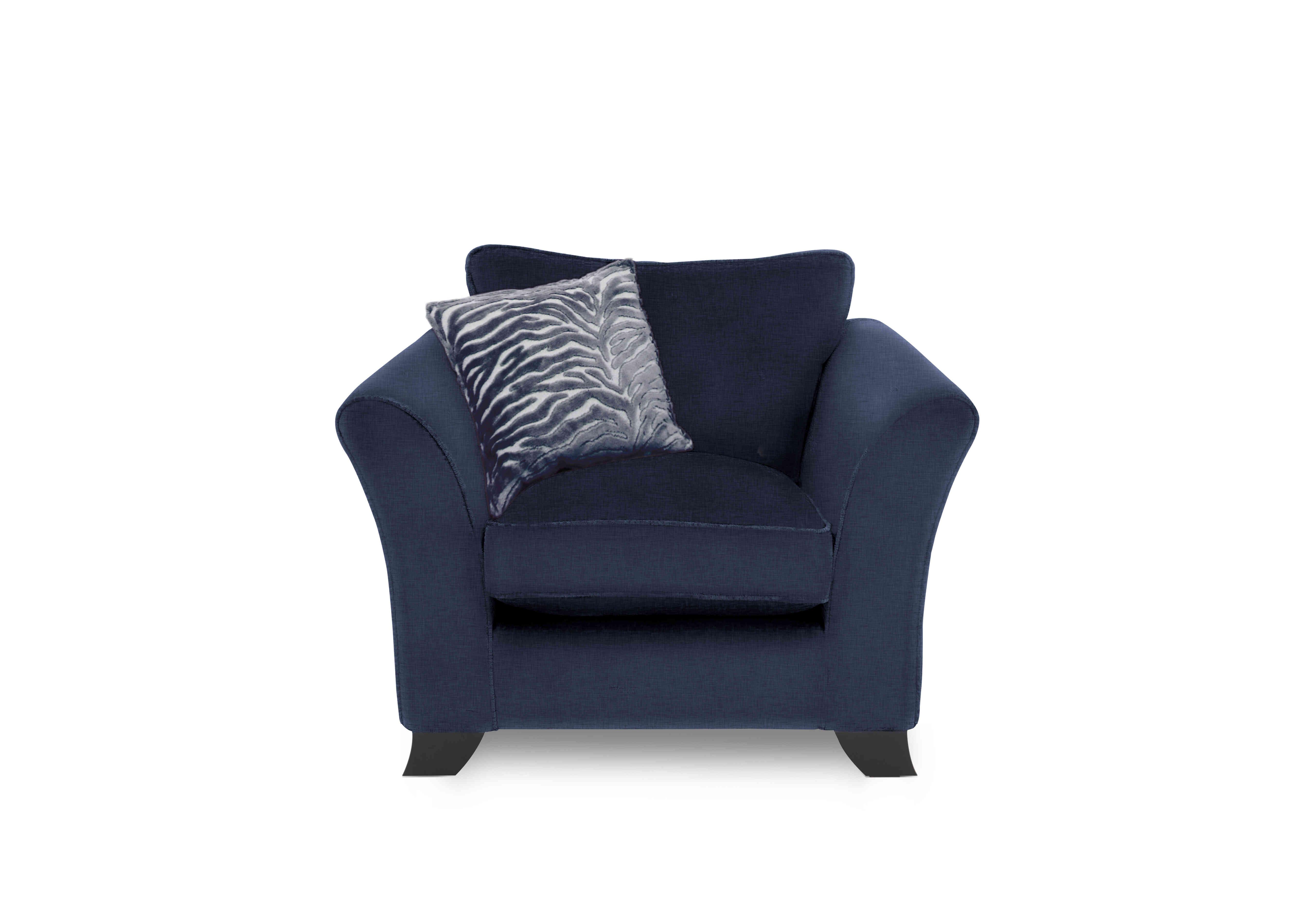 Sasha Chair in Zara Navy on Furniture Village