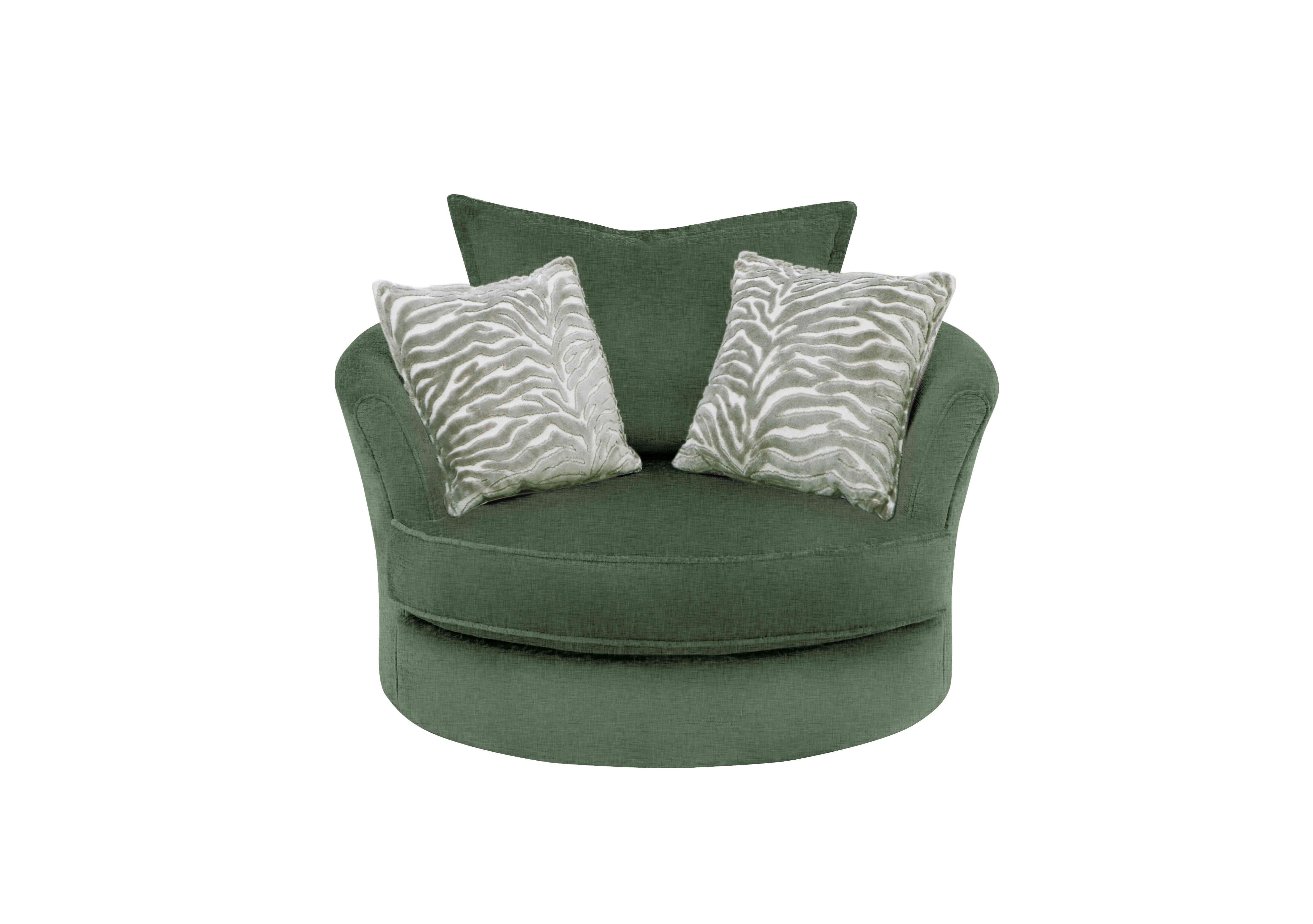 Sasha Twister Chair in Zara Moss on Furniture Village