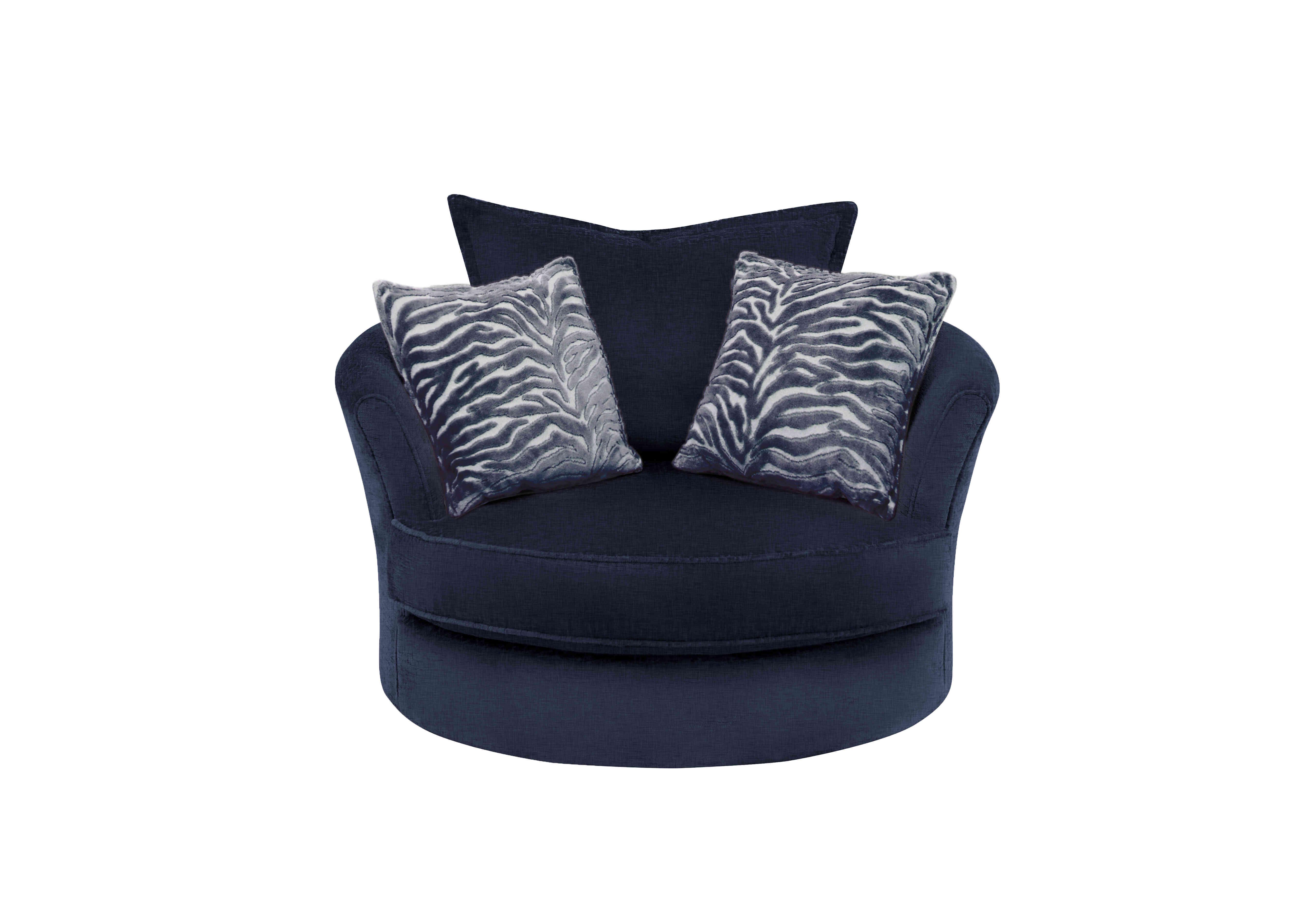 Sasha Twister Chair in Zara Navy on Furniture Village