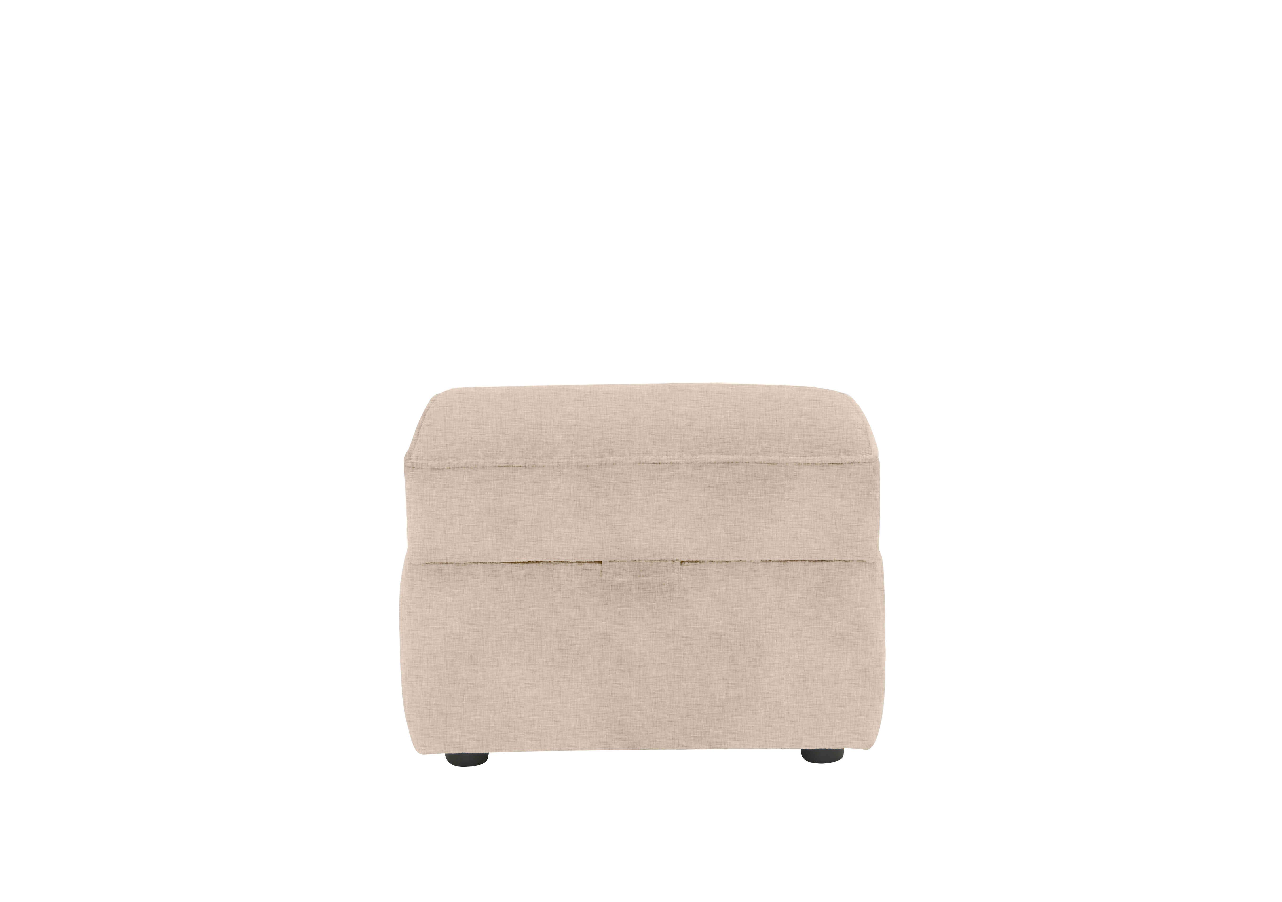 Sasha Small Storage Footstool in Zara Beige on Furniture Village