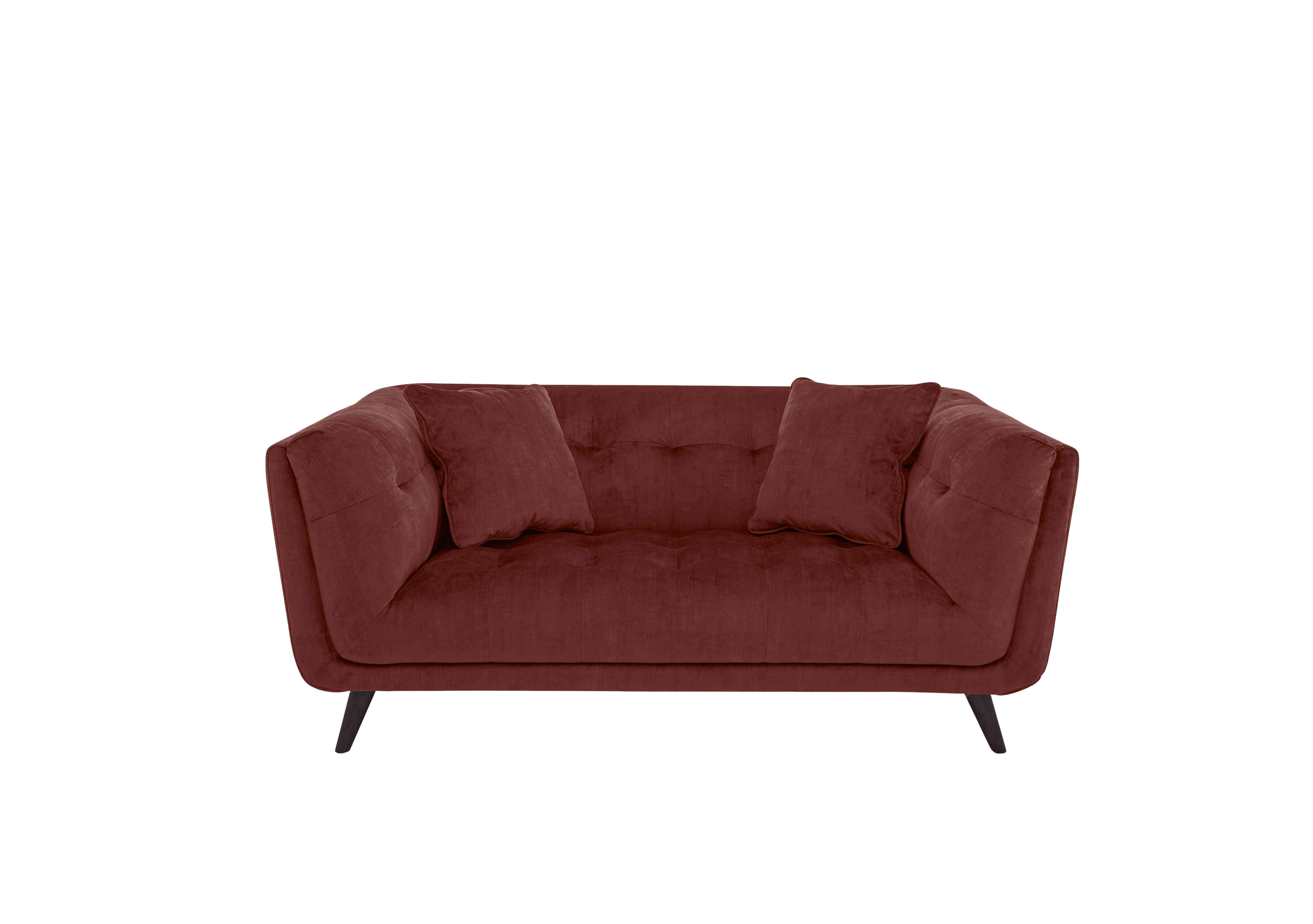 Rene 2 Seater Fabric Sofa in Manhattan 58008 Burnt Sienna on Furniture Village