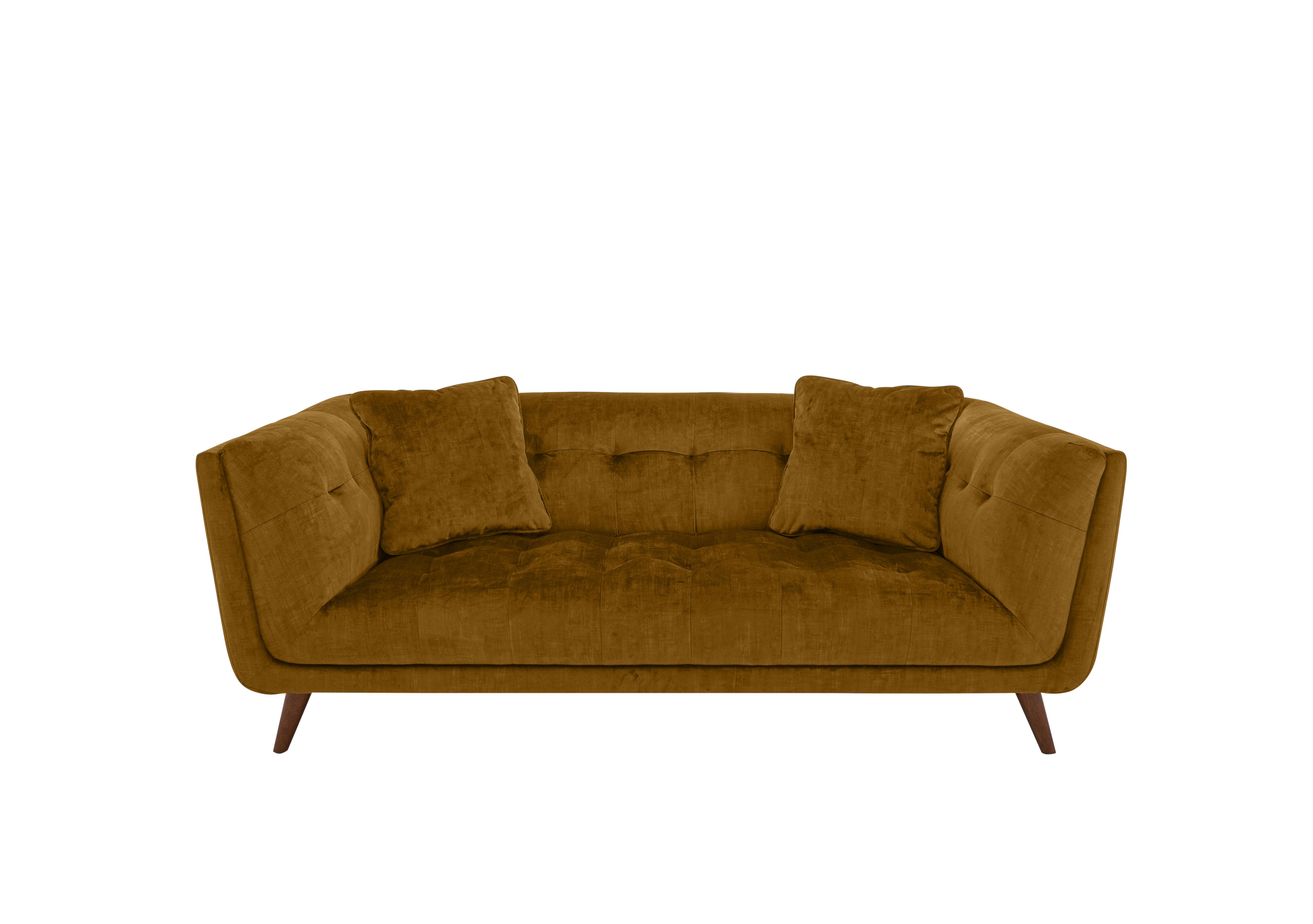 Rene Large 2 Seater Fabric Sofa in 52002 Heritage Saffron Wa Ft on Furniture Village