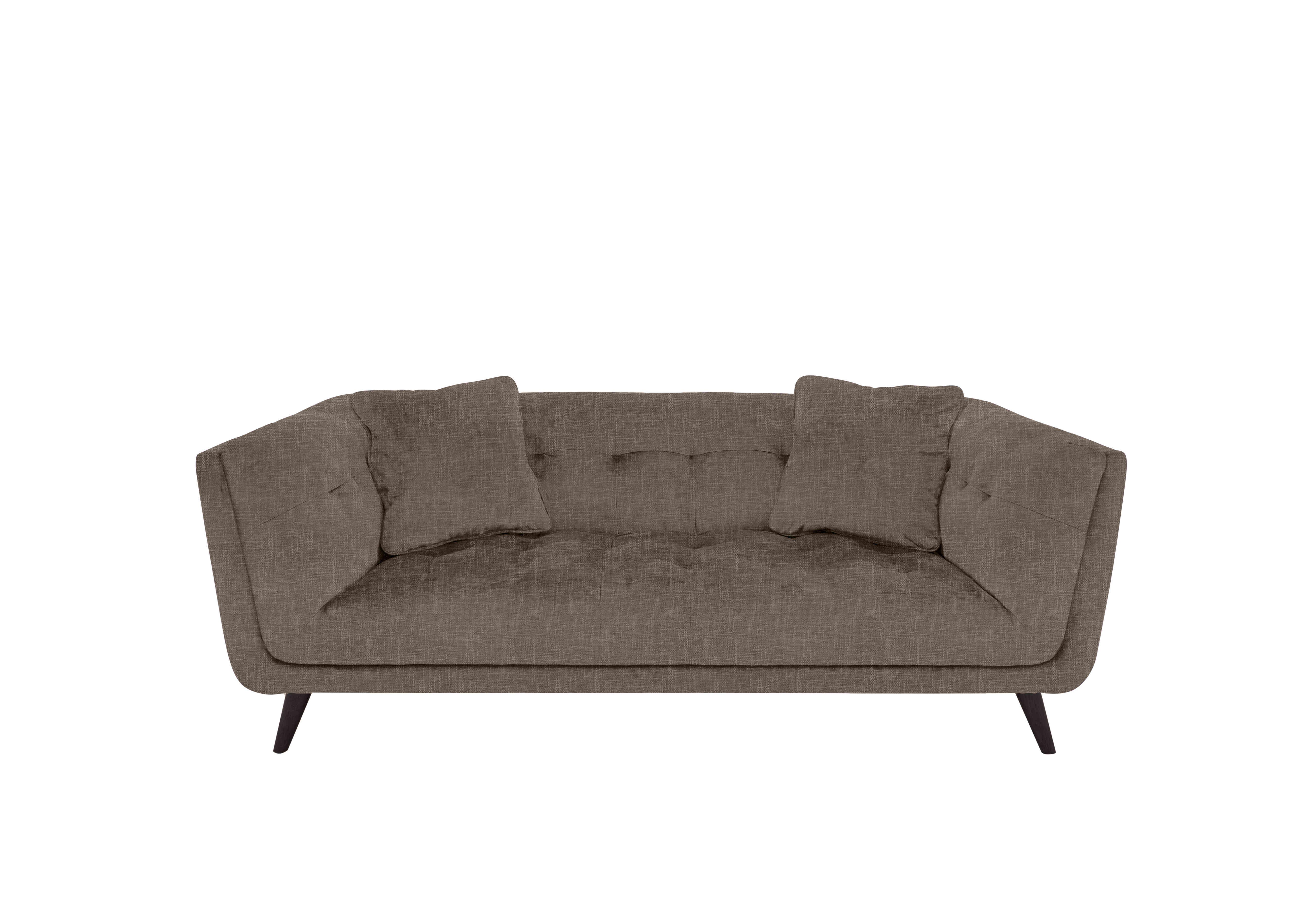 Rene Large 2 Seater Fabric Sofa in Anivia 15445 Brown Es Ft on Furniture Village