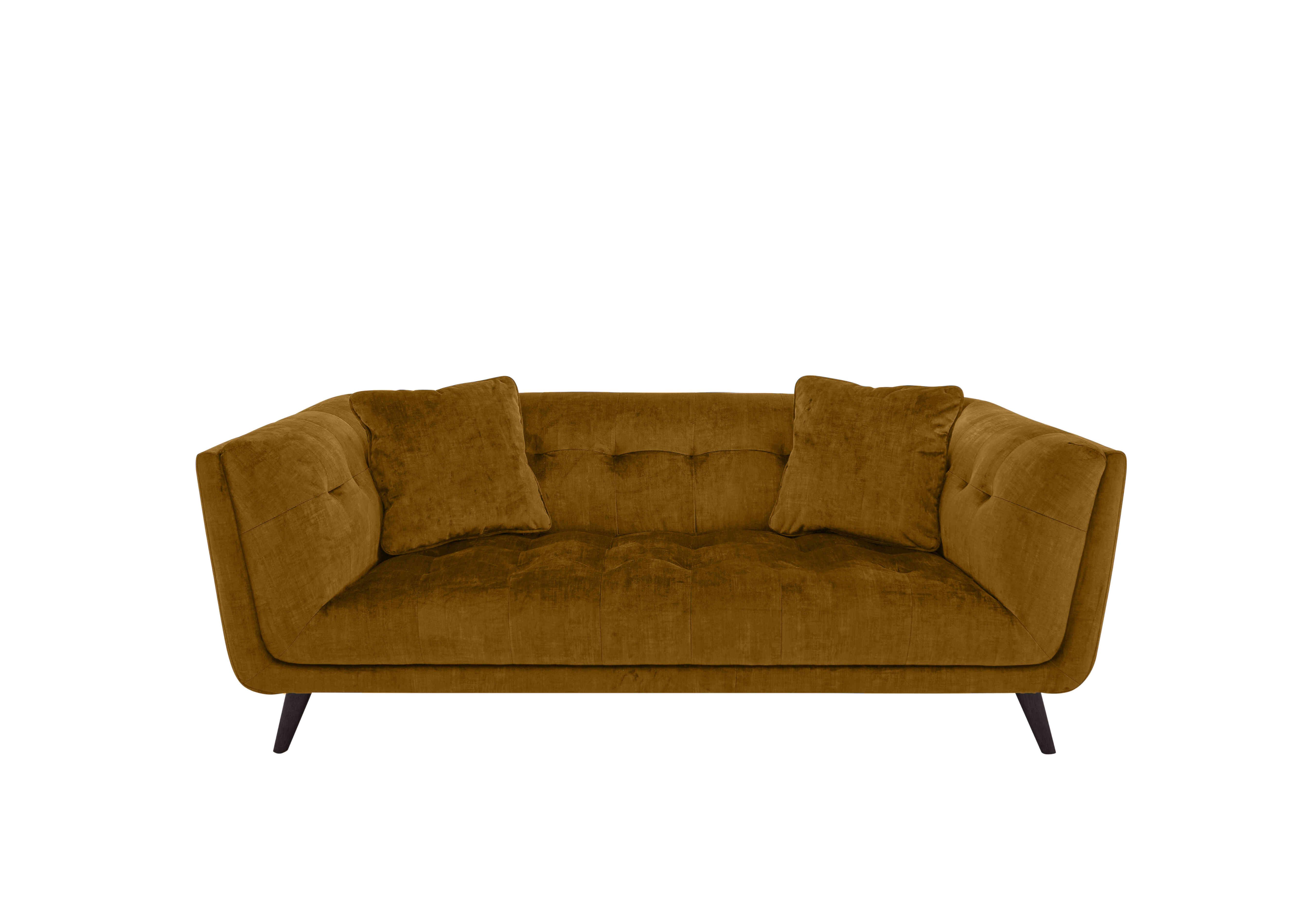 Rene Large 2 Seater Fabric Sofa in Heritage 52002 Saffron Es Ft on Furniture Village