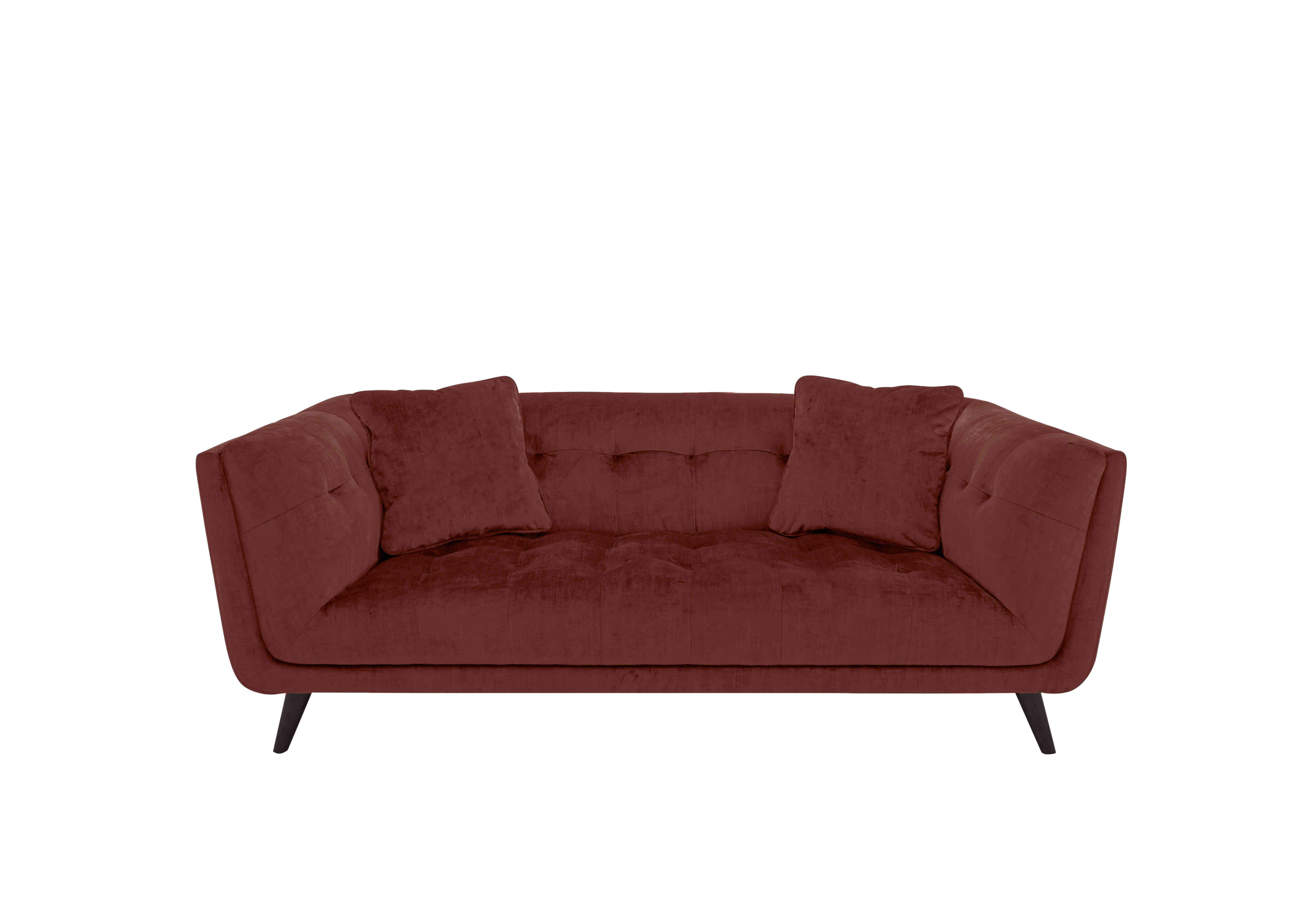 Rene Large 2 Seater Fabric Sofa in Manhattan 58008 Burnt Sienna on Furniture Village