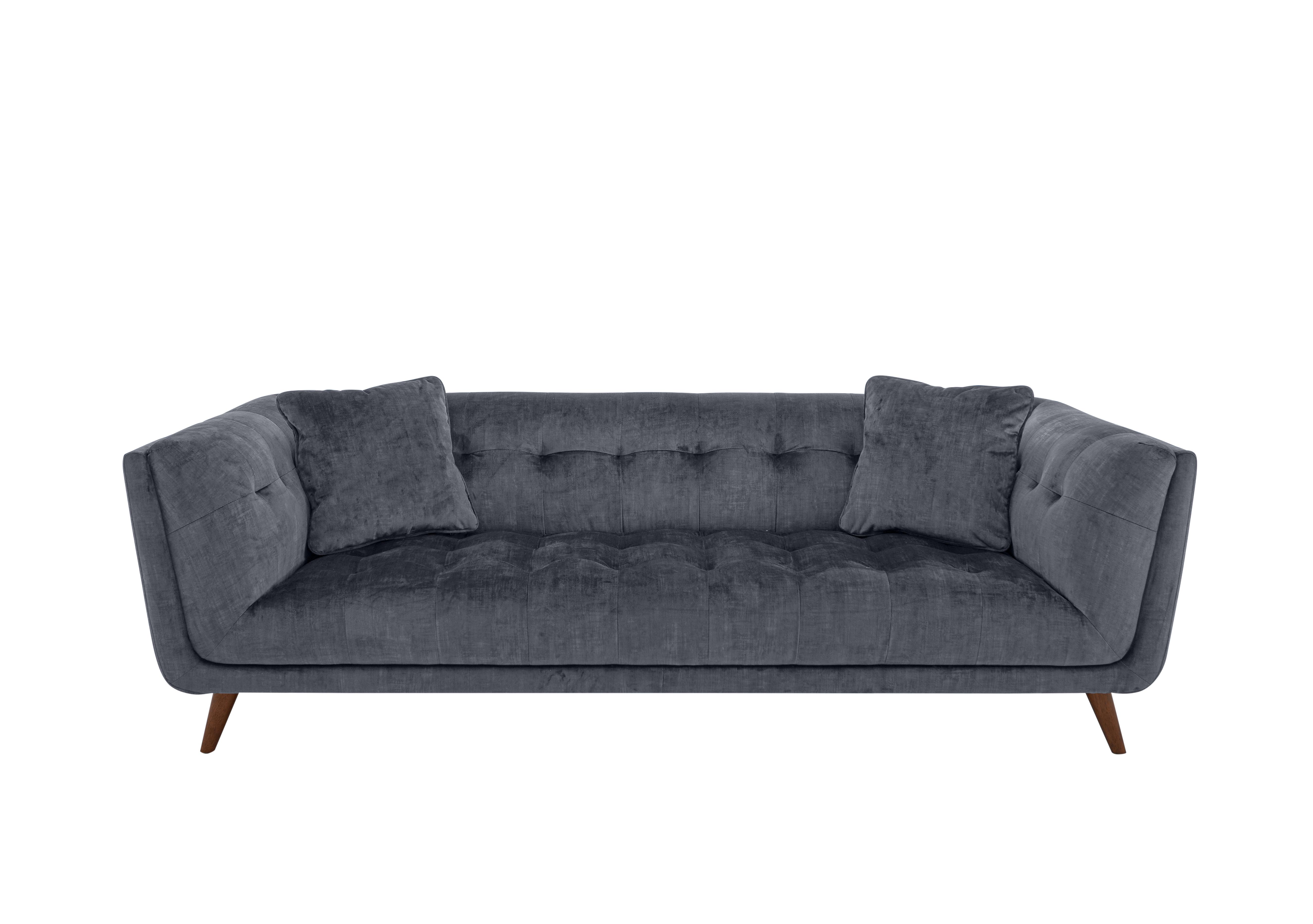 Rene 3 Seater Fabric Sofa in 52001 Heritage Granite Wa Ft on Furniture Village