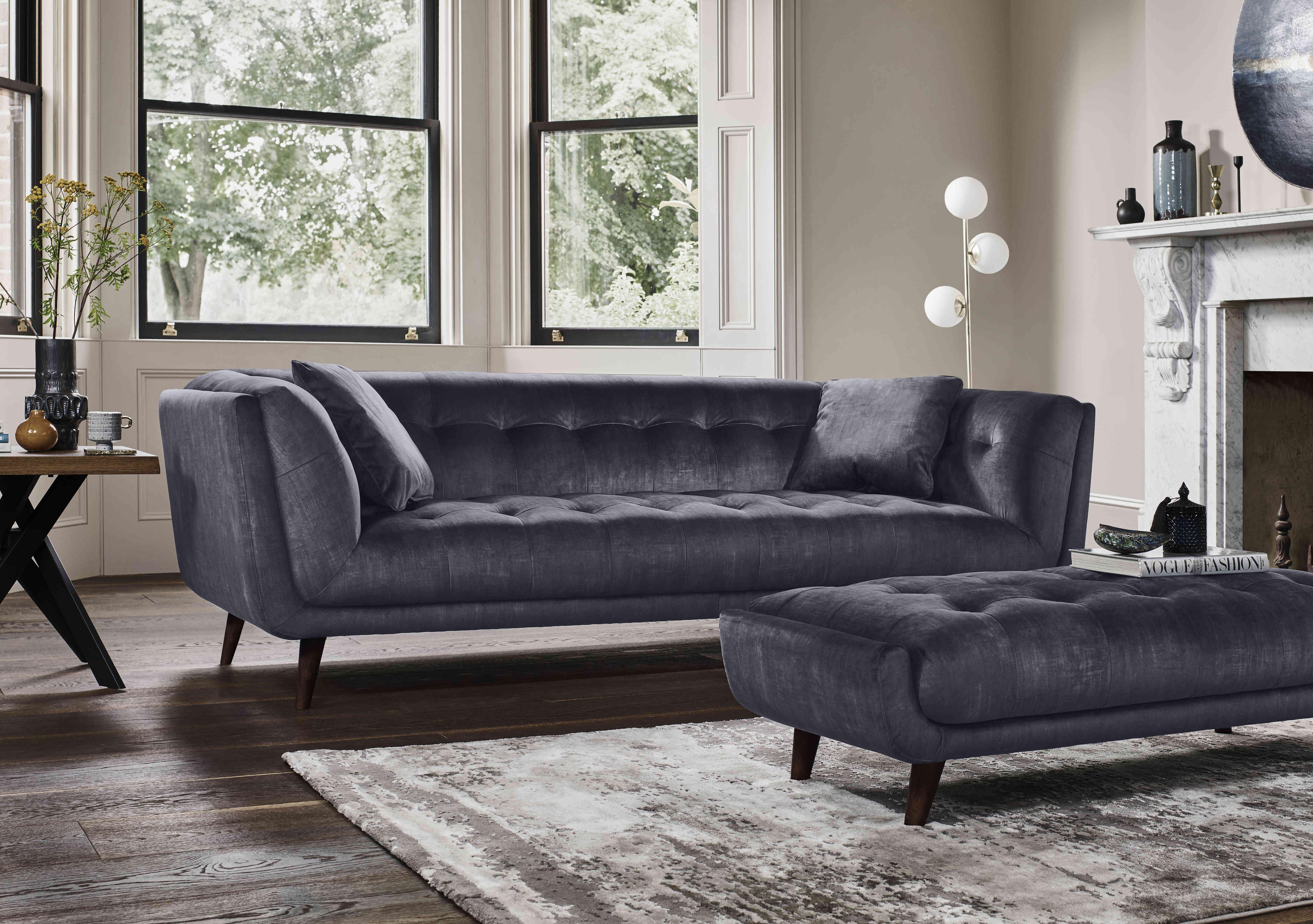 Rene 3 Seater Fabric Sofa in  on Furniture Village