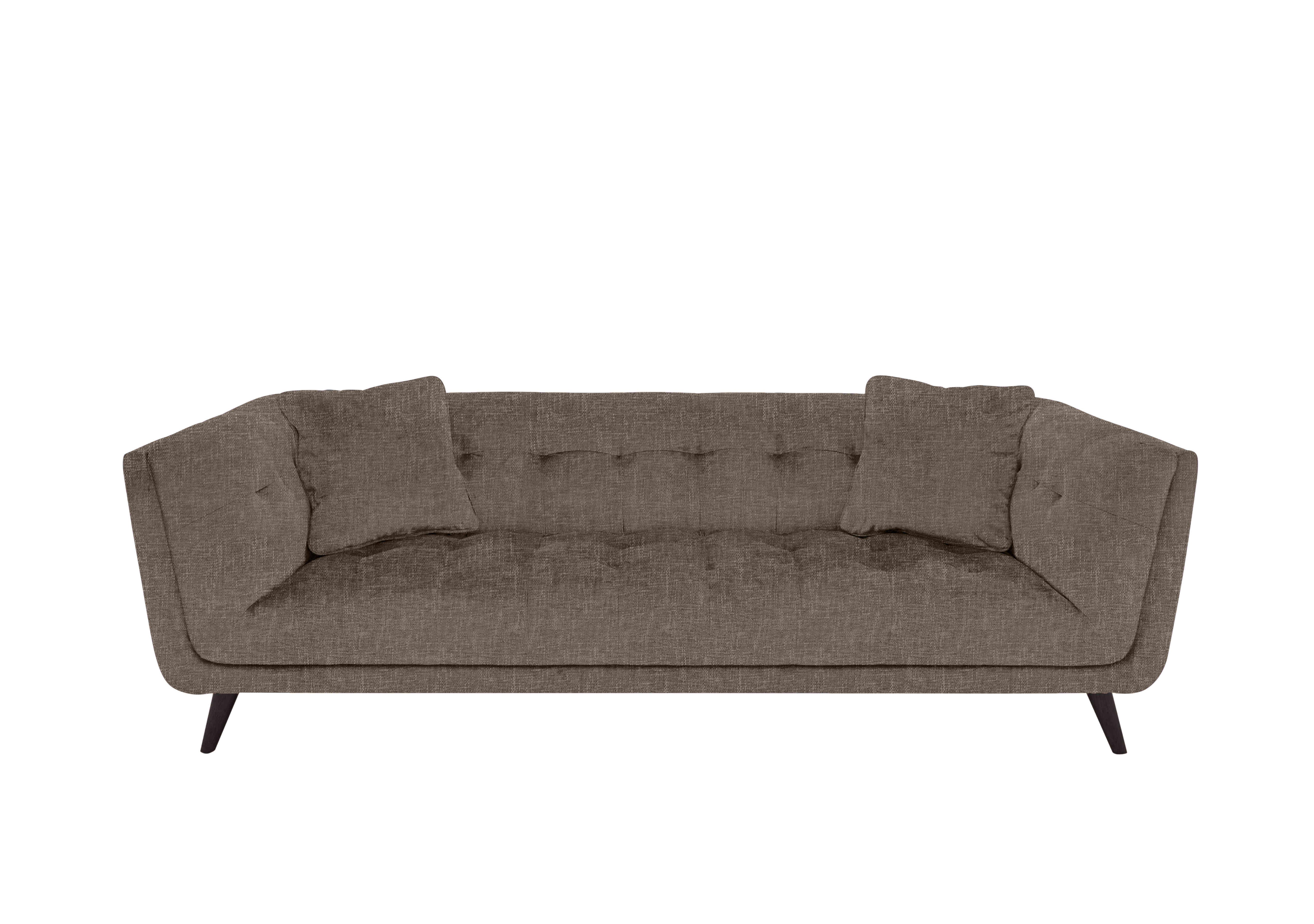 Rene 3 Seater Fabric Sofa in Anivia 15445 Brown Es Ft on Furniture Village