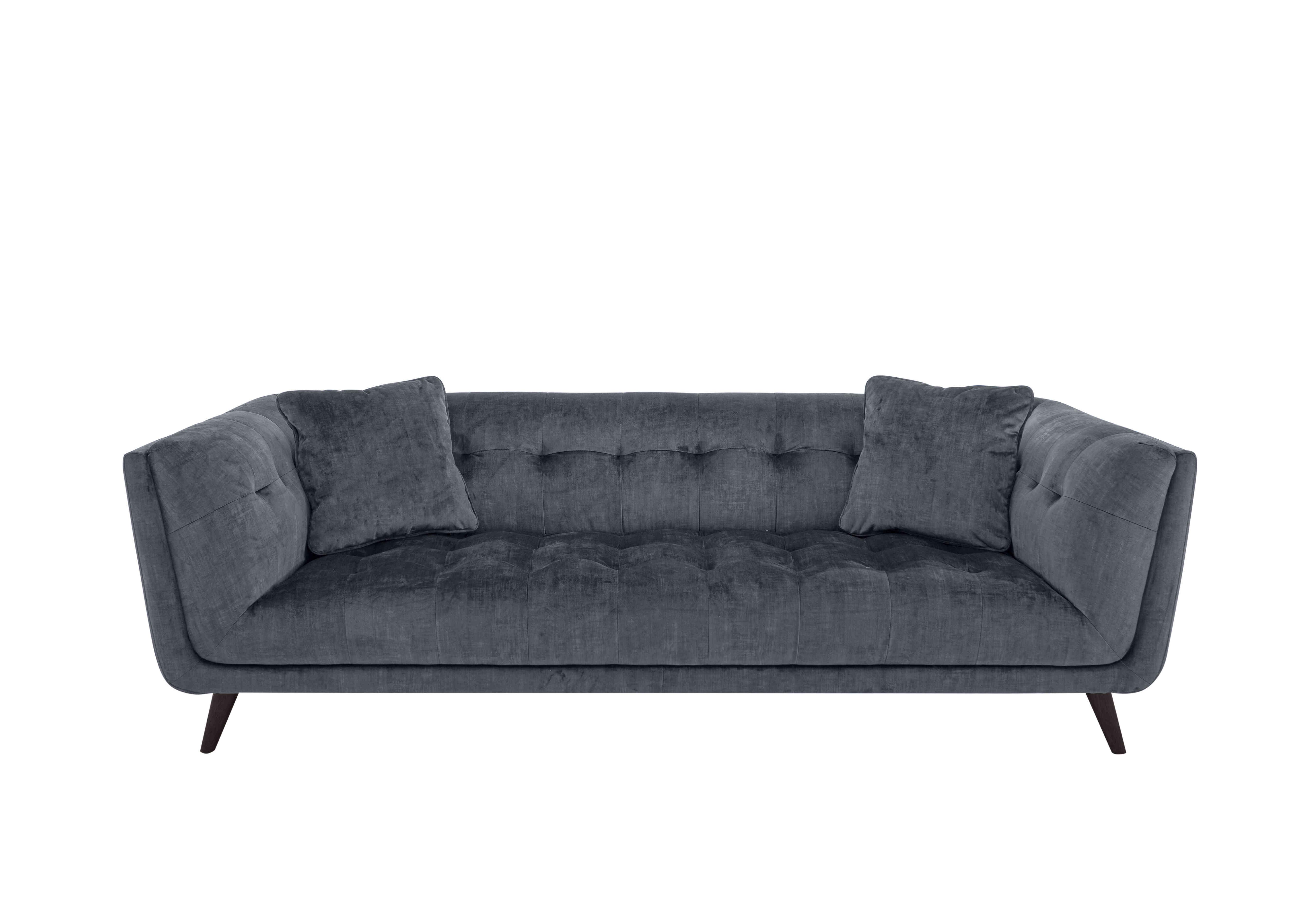 Rene 3 Seater Fabric Sofa in Heritage 52001 Granite Es Ft on Furniture Village