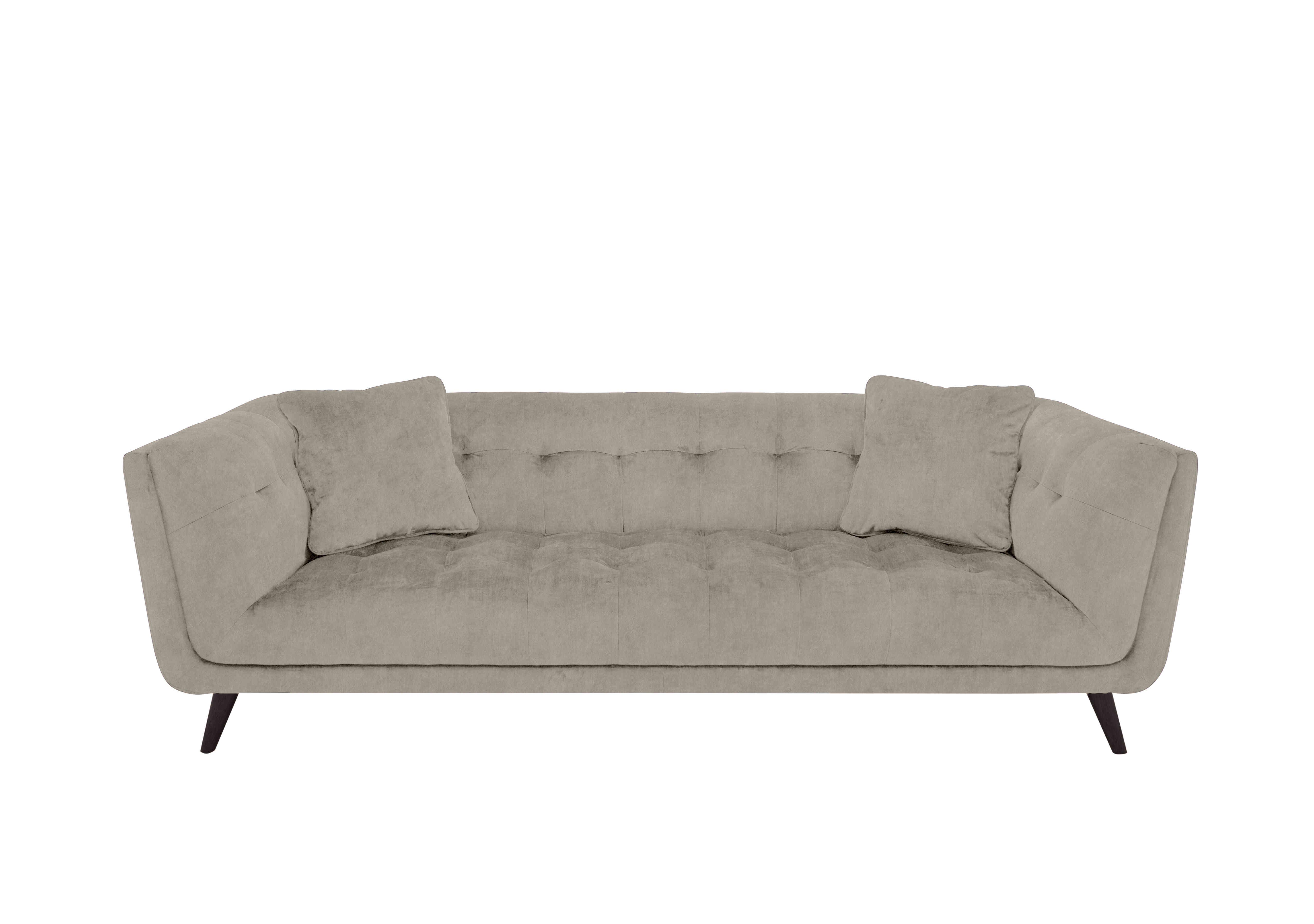 Rene 3 Seater Fabric Sofa in Marble 18177 Cream Es Ft on Furniture Village