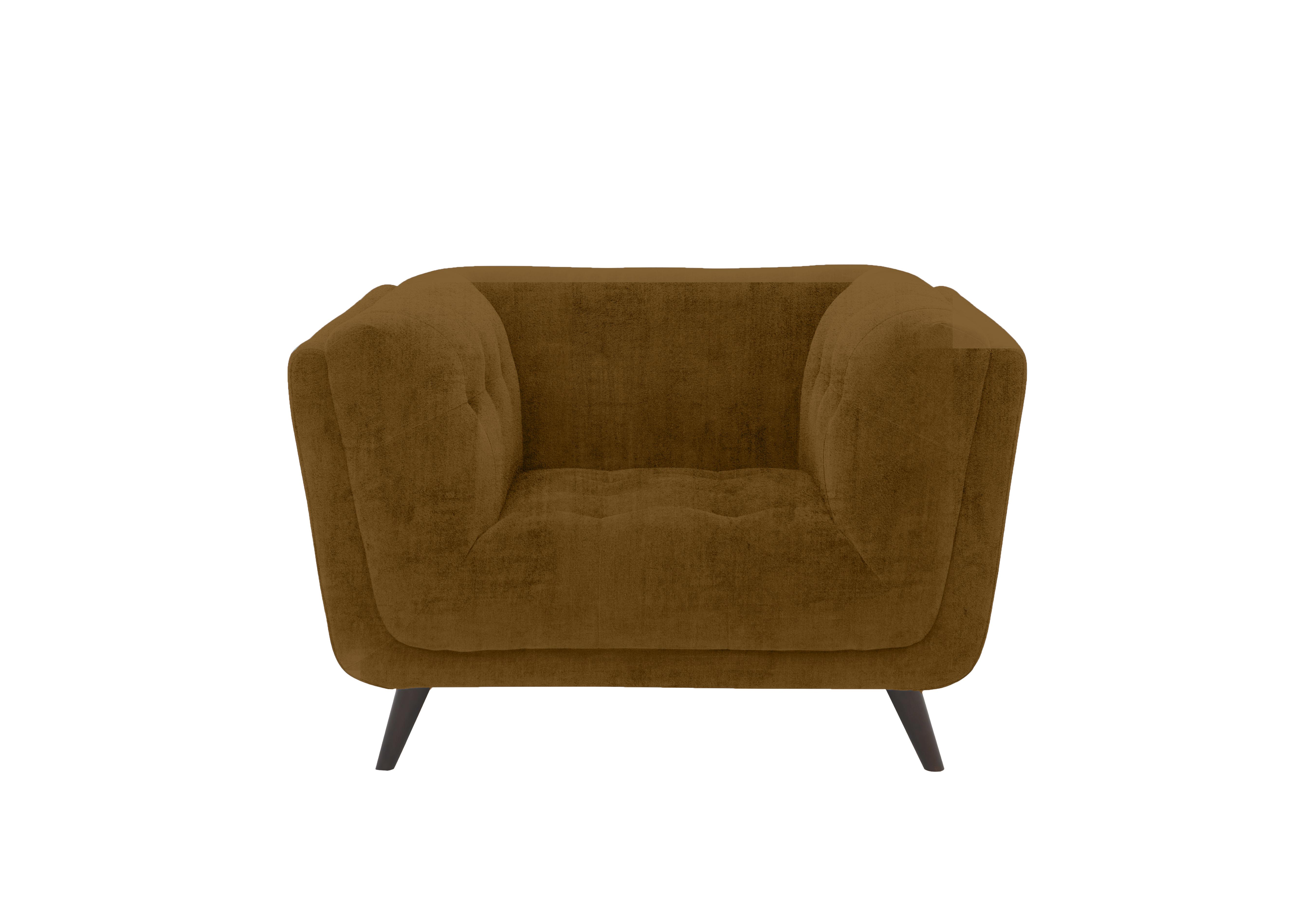 Rene Fabric Armchair in Heritage 52002 Saffron Es Ft on Furniture Village