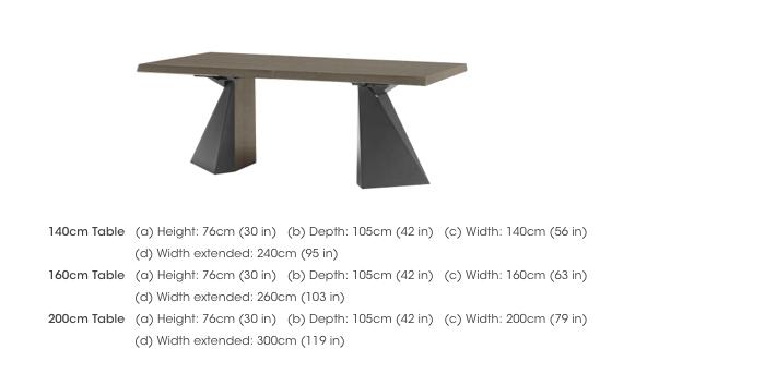 Palazzo Tent Base Extending Dining Table in  on Furniture Village