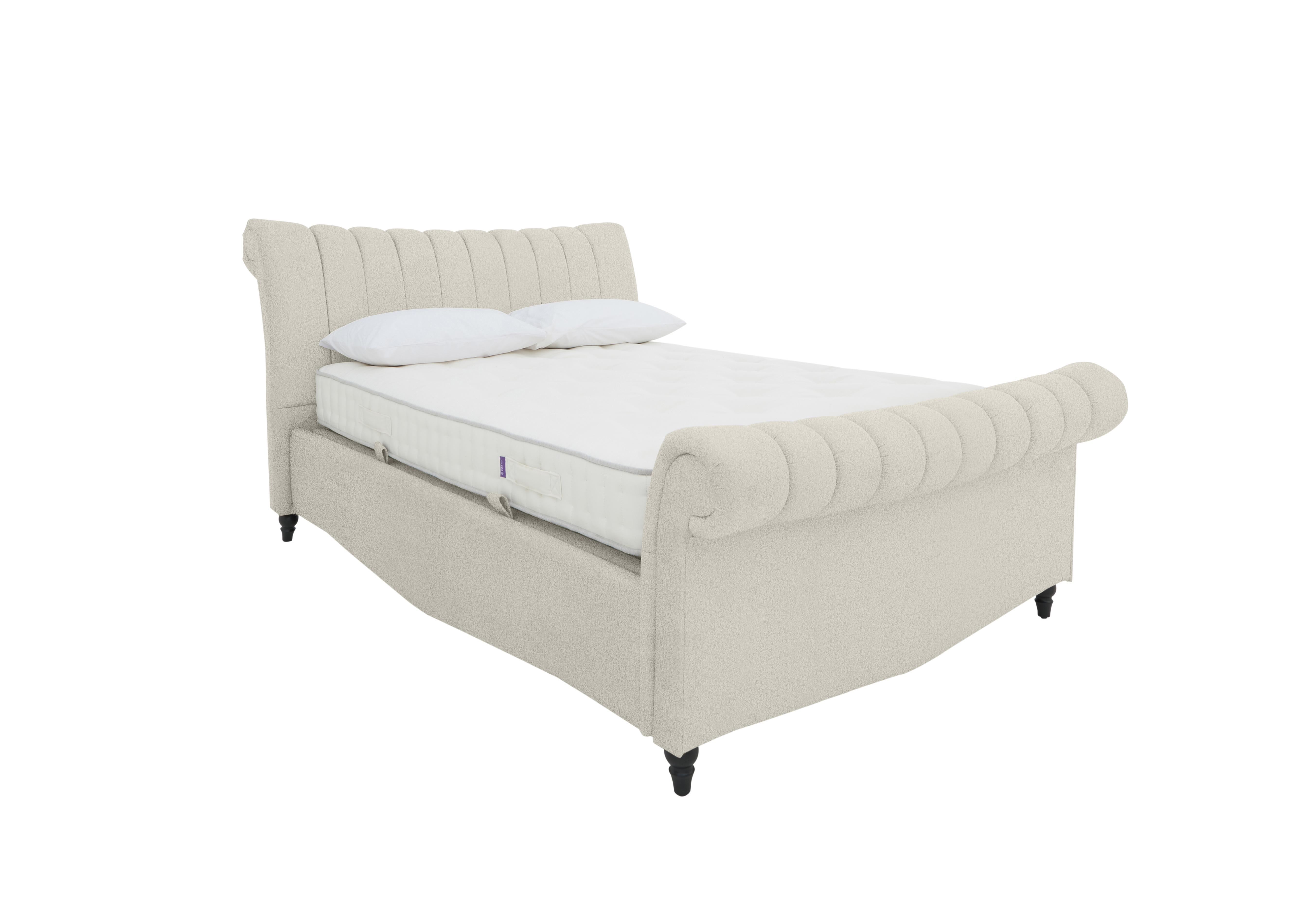 Thiago Ottoman Bed Frame in Granada 01 Cream on Furniture Village