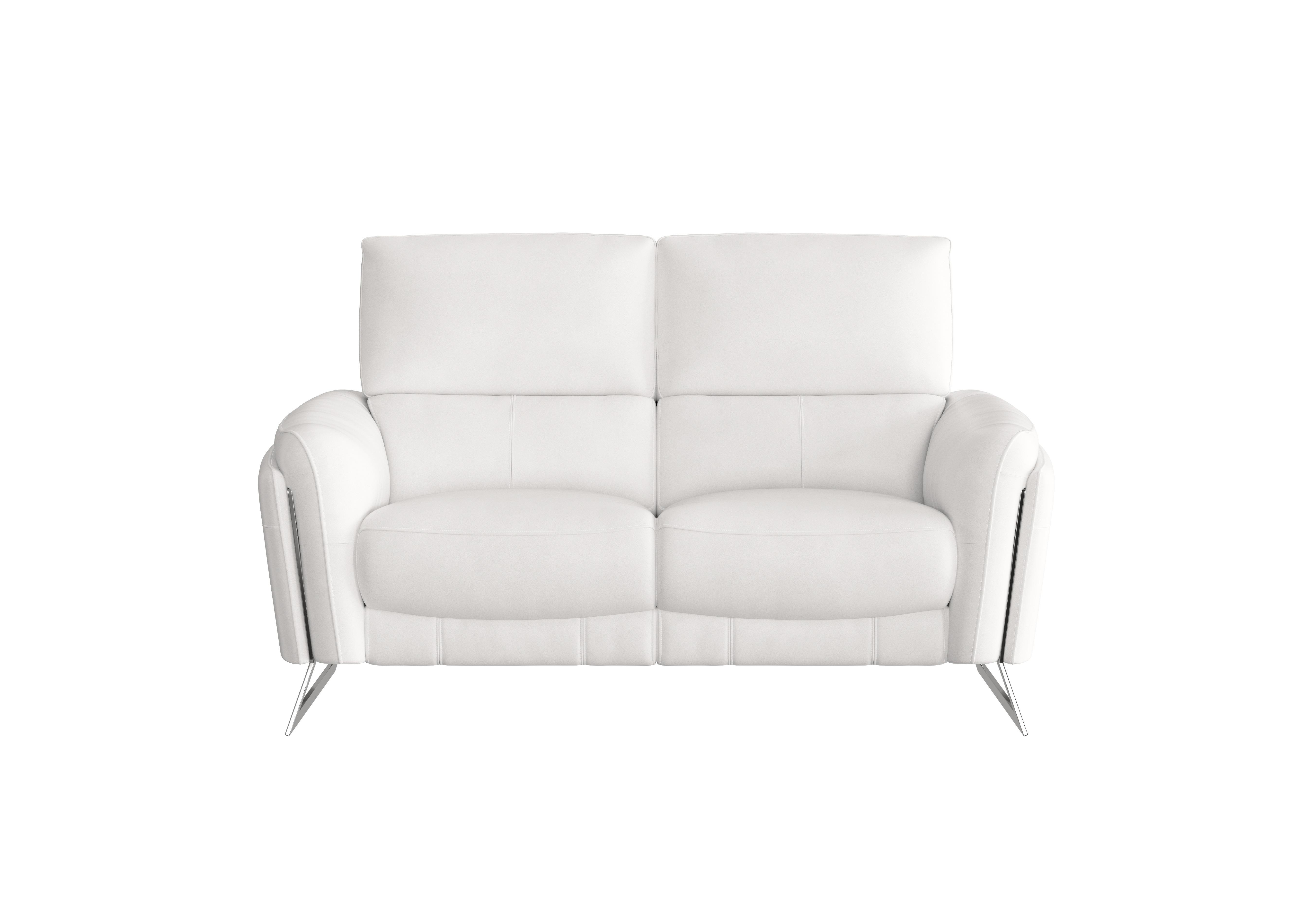 Amarilla 2 Seater Leather Sofa in Bv-744d Star White on Furniture Village