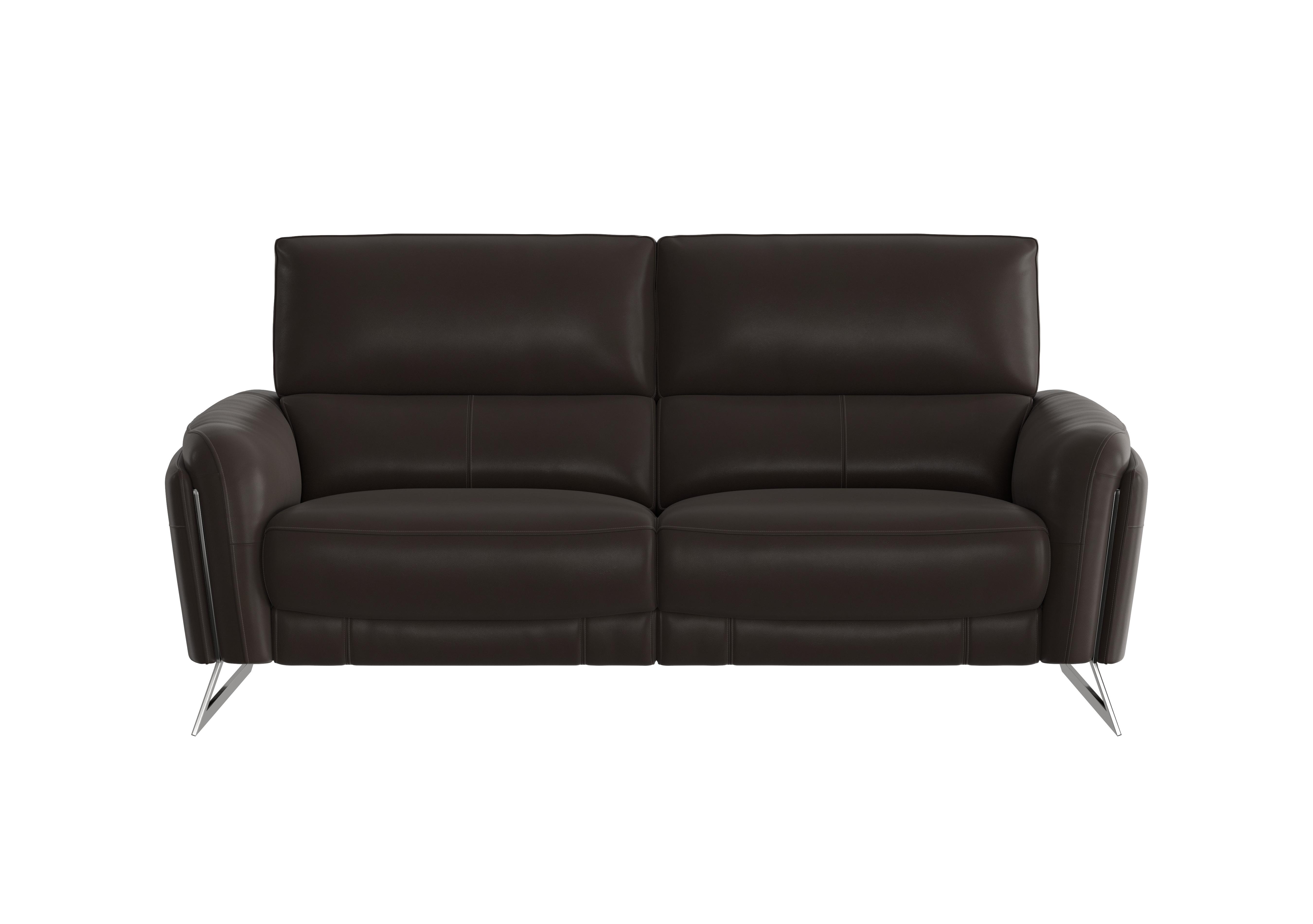Amarilla 3 Seater Leather Sofa in Bv-1748 Dark Chocolate on Furniture Village