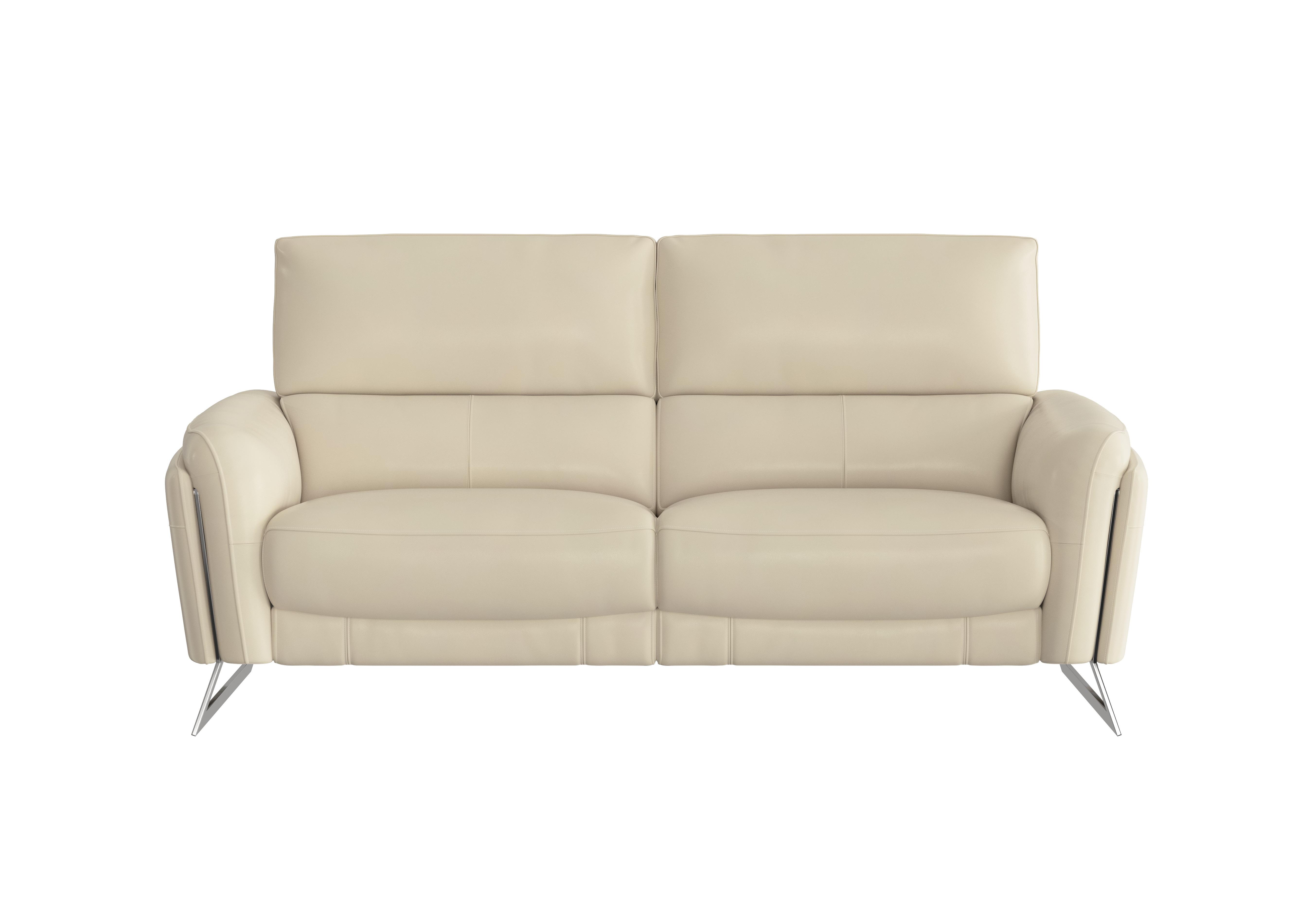 Amarilla 3 Seater Leather Sofa in Bv-862c Bisque on Furniture Village