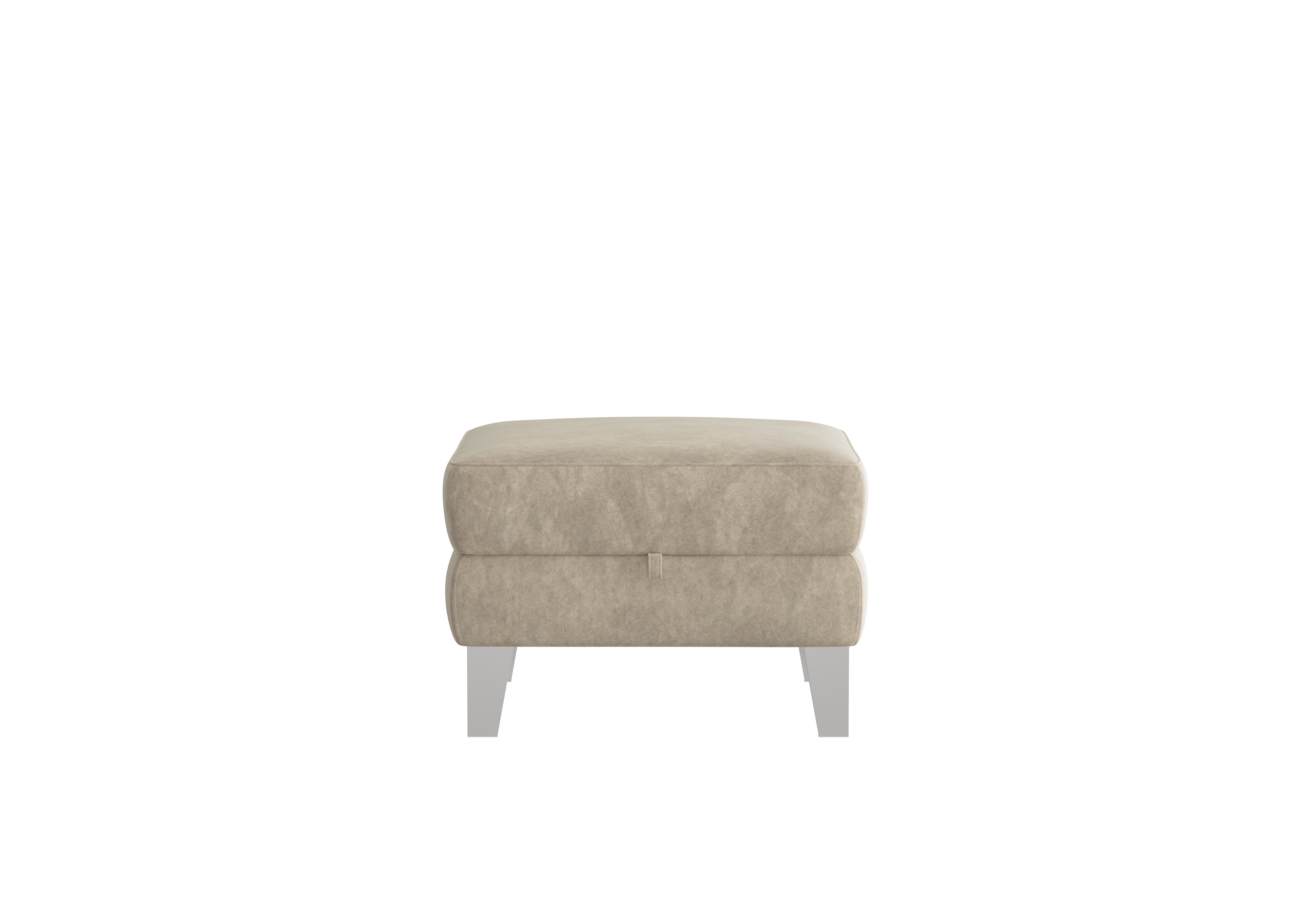 Amarilla Fabric Storage Footstool in Bfa-Bnn-R26 Cream on Furniture Village