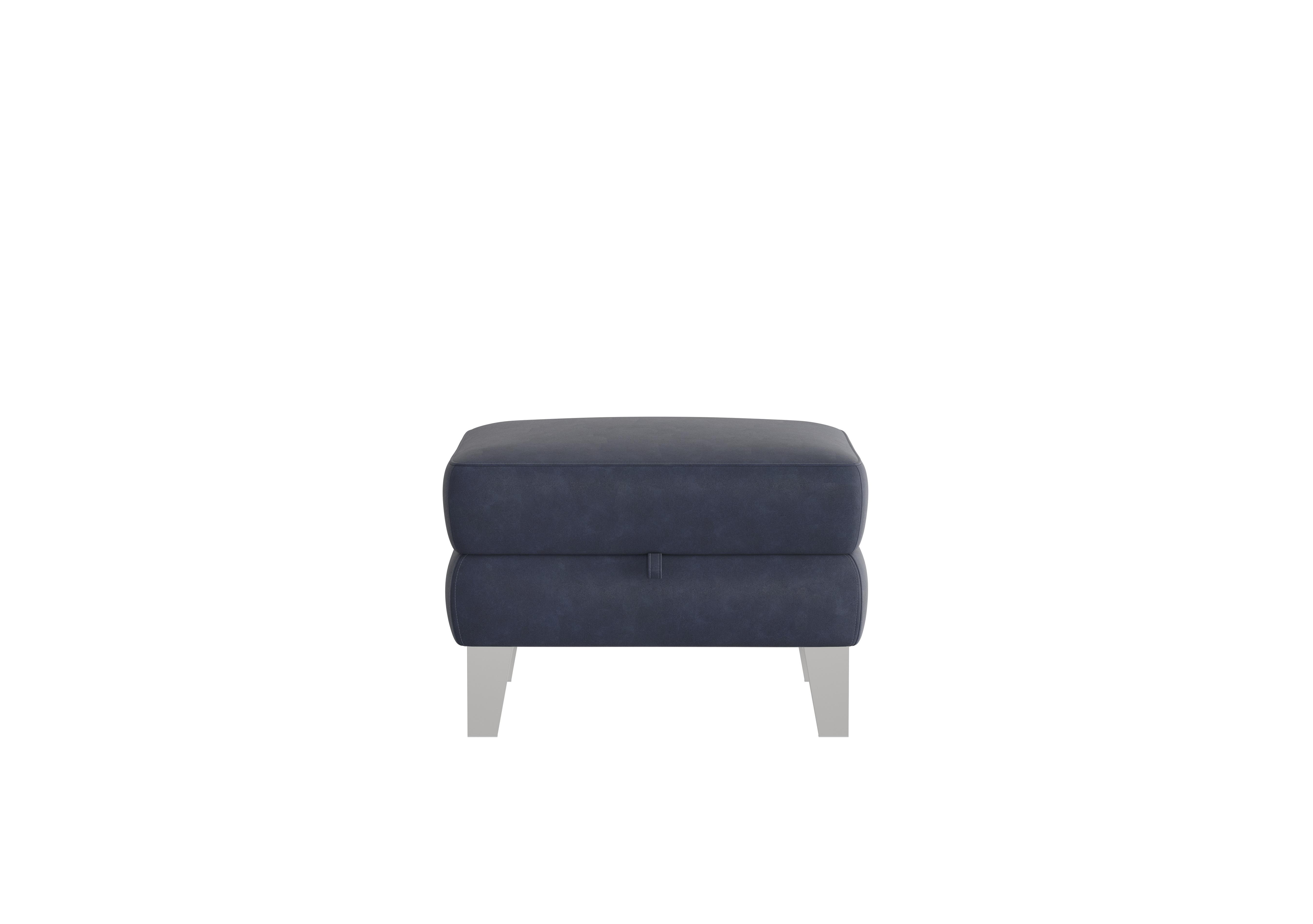 Amarilla Fabric Storage Footstool in Bfa-Ori-R23 Blue on Furniture Village