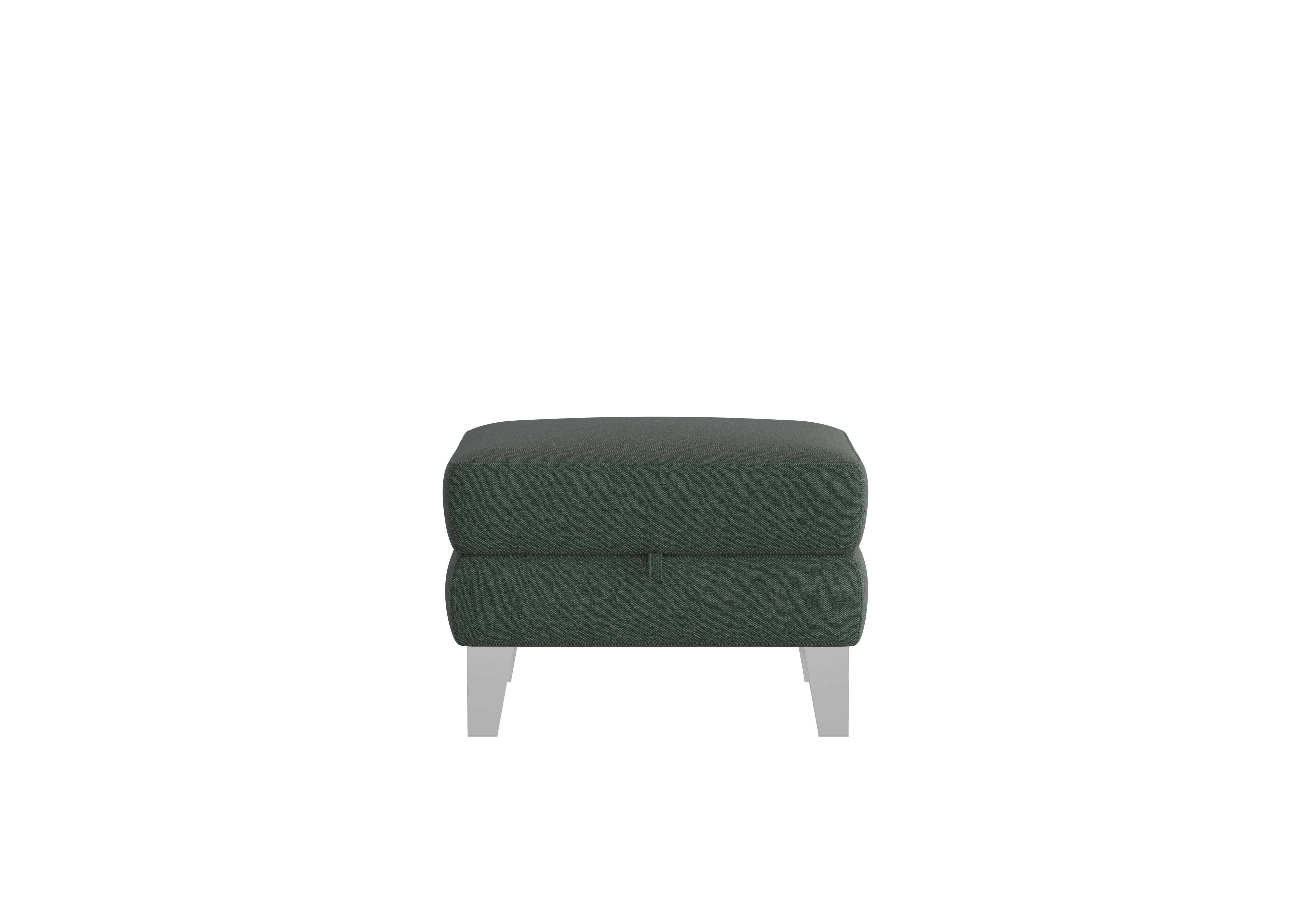 Amarilla Fabric Storage Footstool in Fab-Ska-R48 Moss Green on Furniture Village