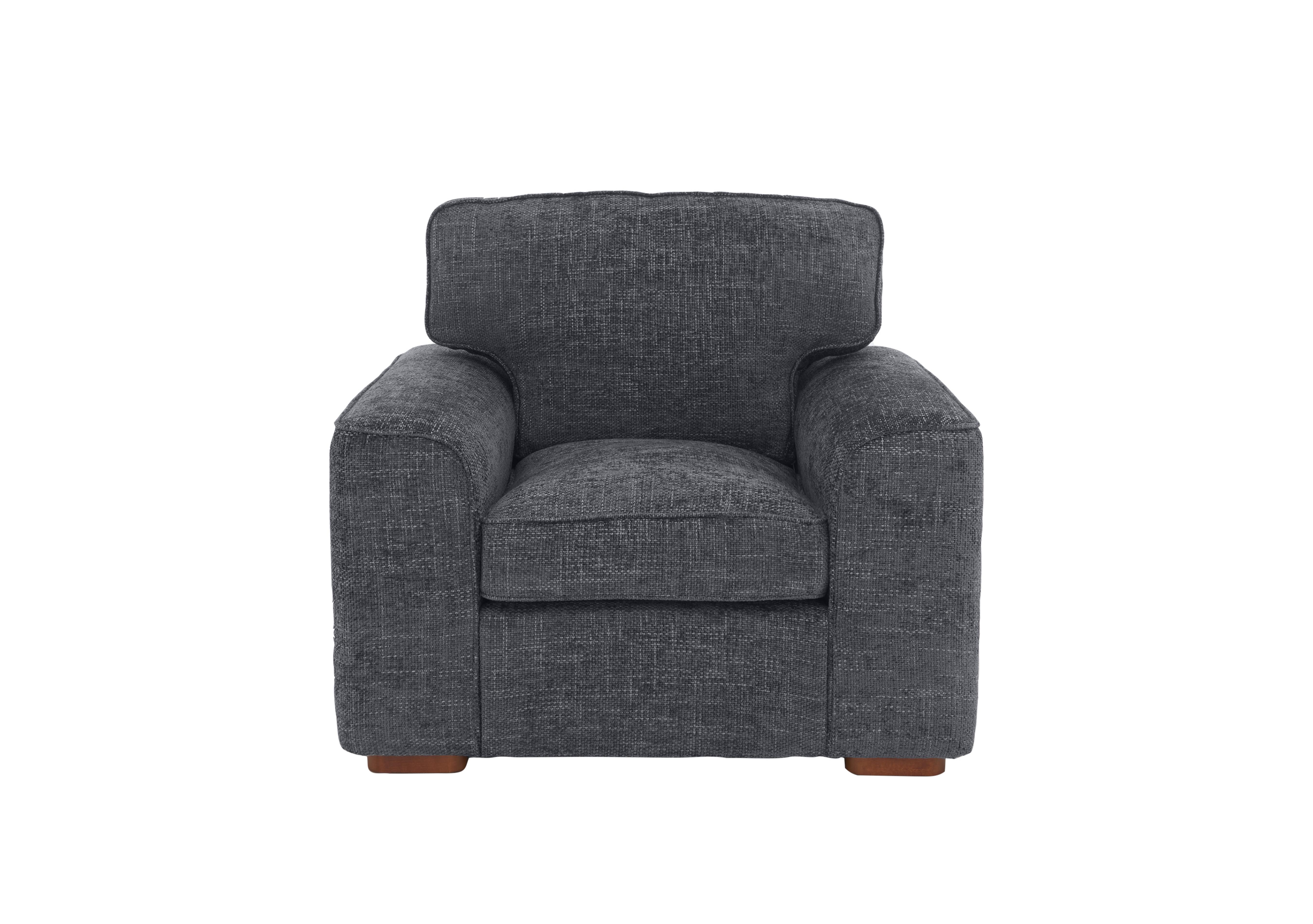 Emilia Fabric Armchair in Navy on Furniture Village