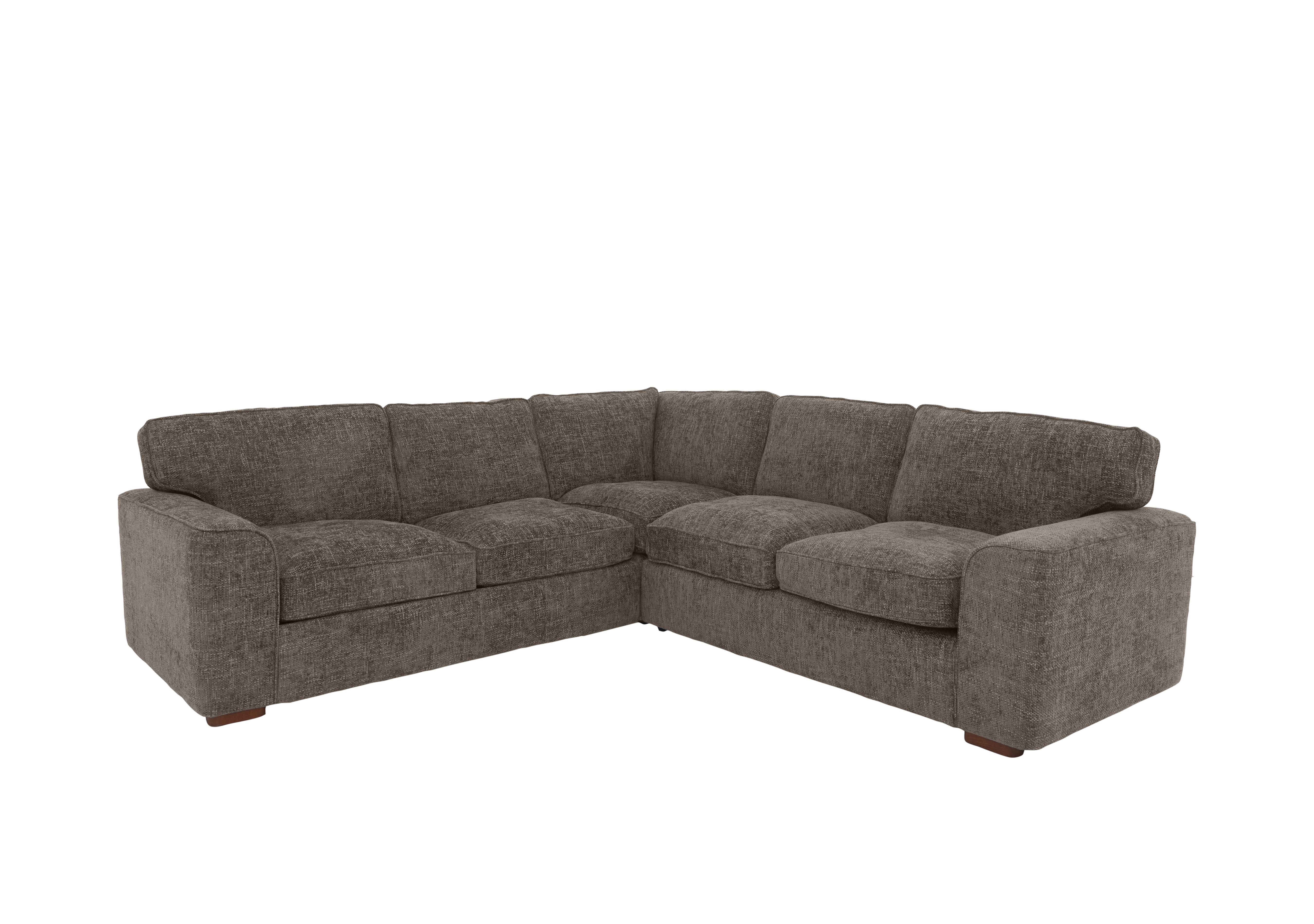 Emilia Large Fabric Corner Sofa Bed in Coco on Furniture Village