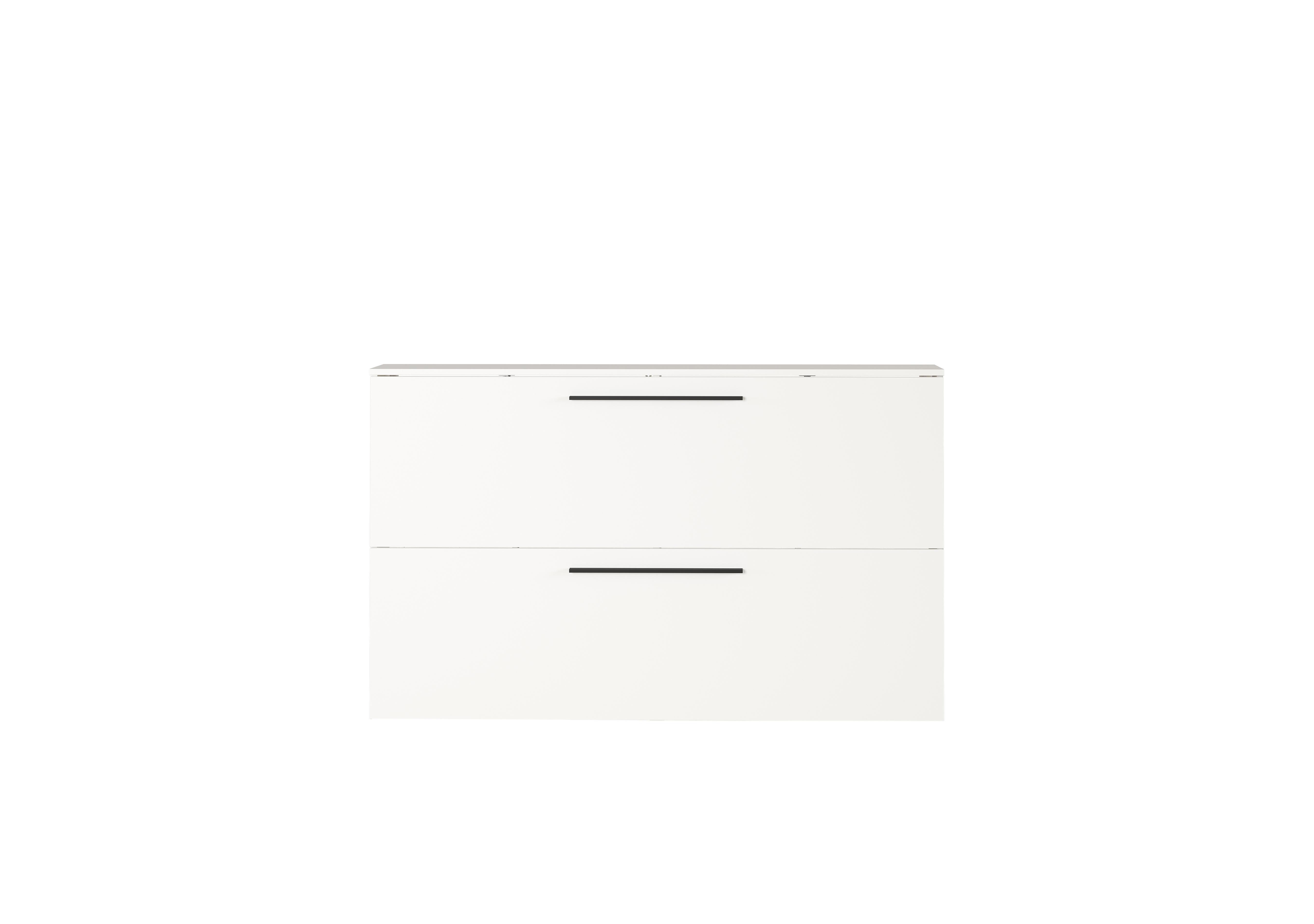 Avery Large 2 Door Shoe Cabinet in White on Furniture Village